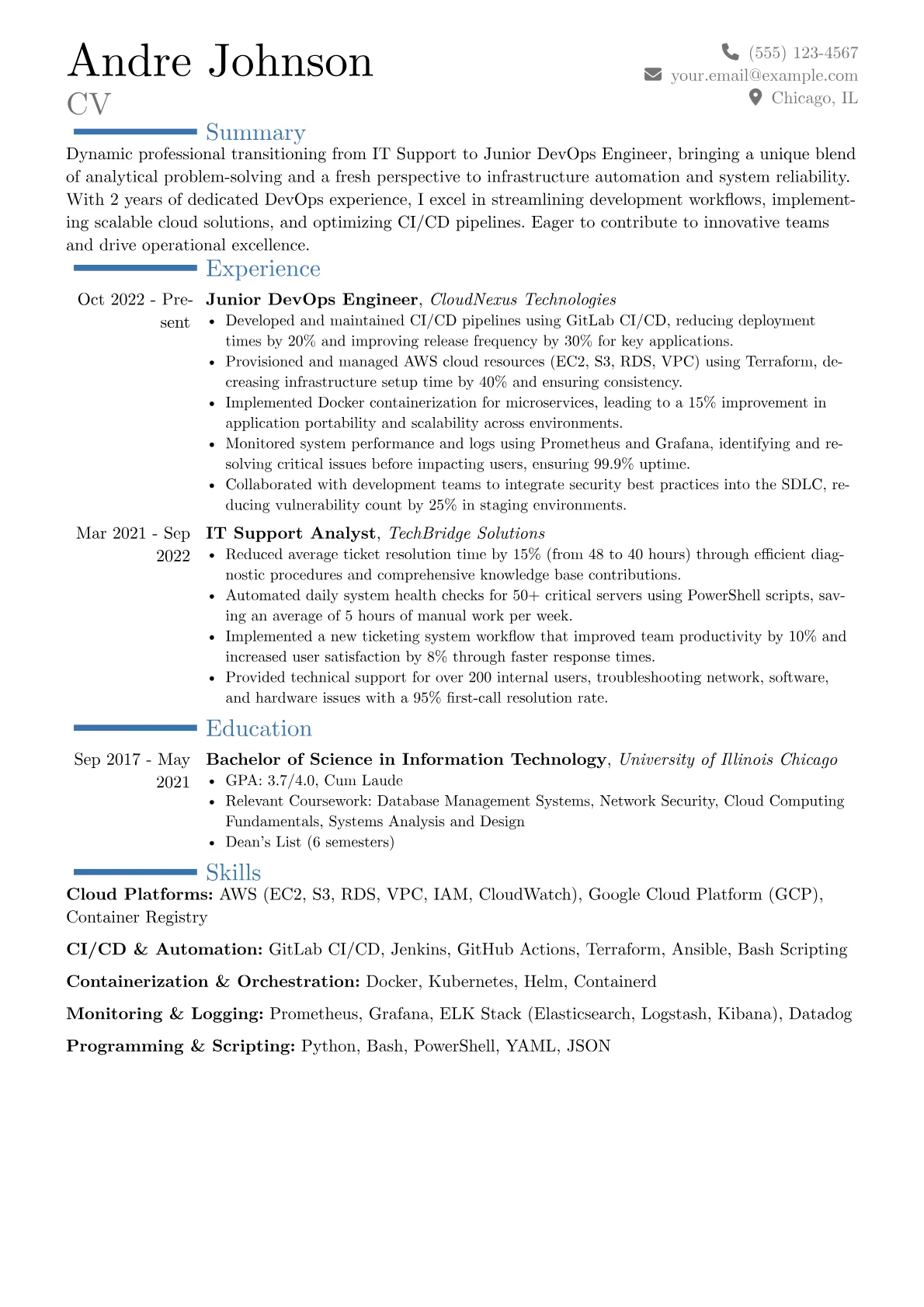 Career changer version - Page 1