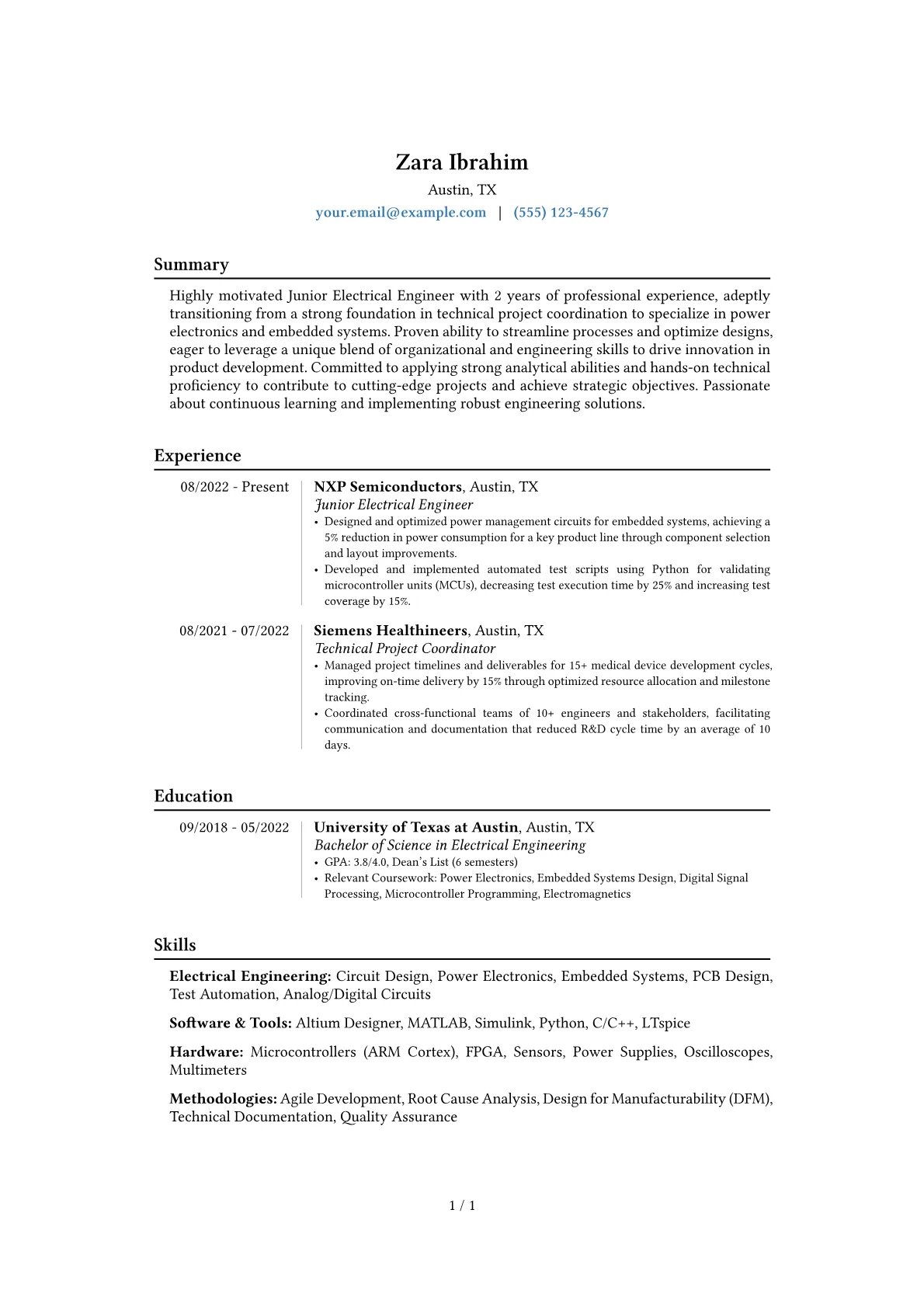 Career changer version - Page 1