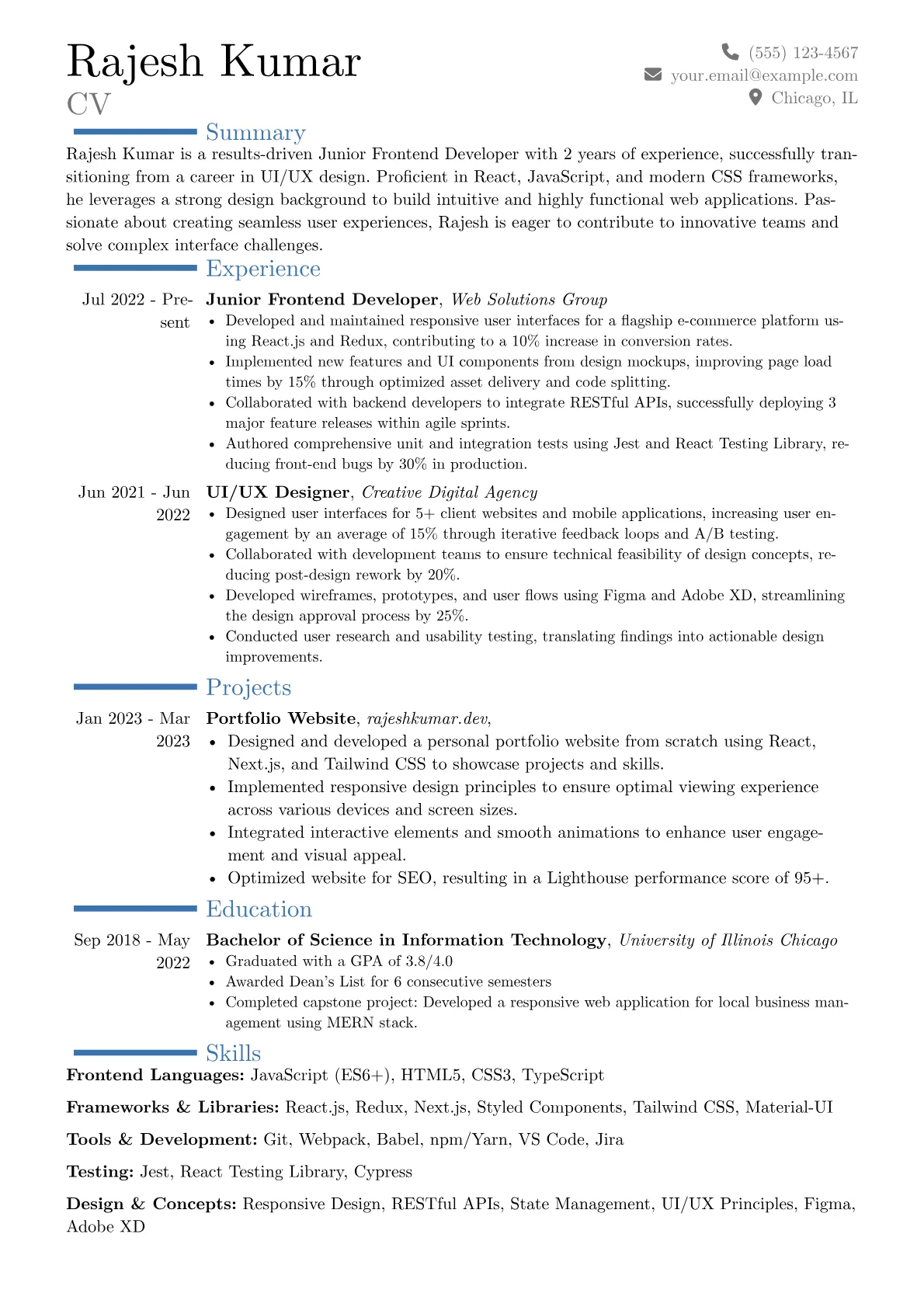 Career changer version - Page 1