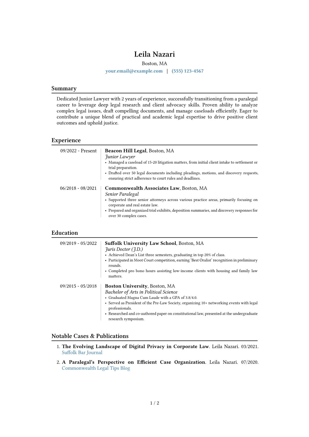 Career changer version - Page 1
