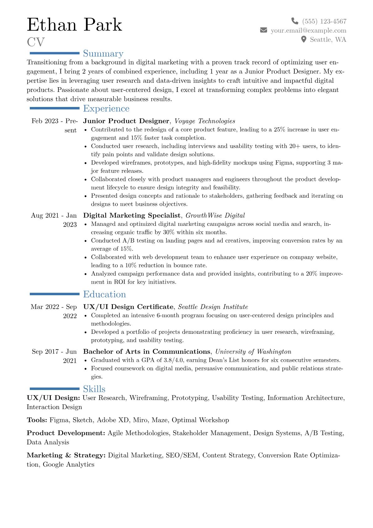 Career changer version - Page 1