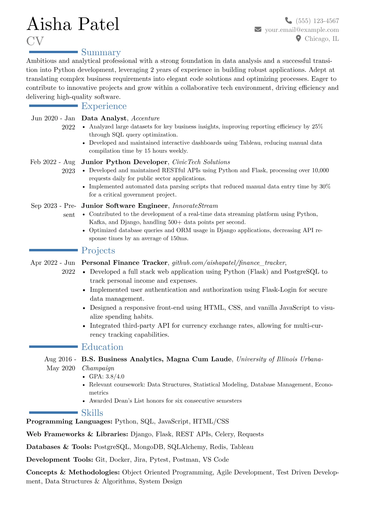 Career changer version - Page 1