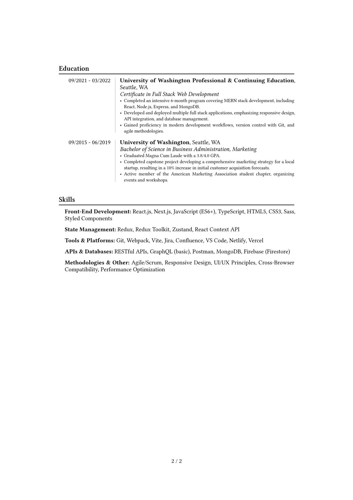 Career changer version - Page 2