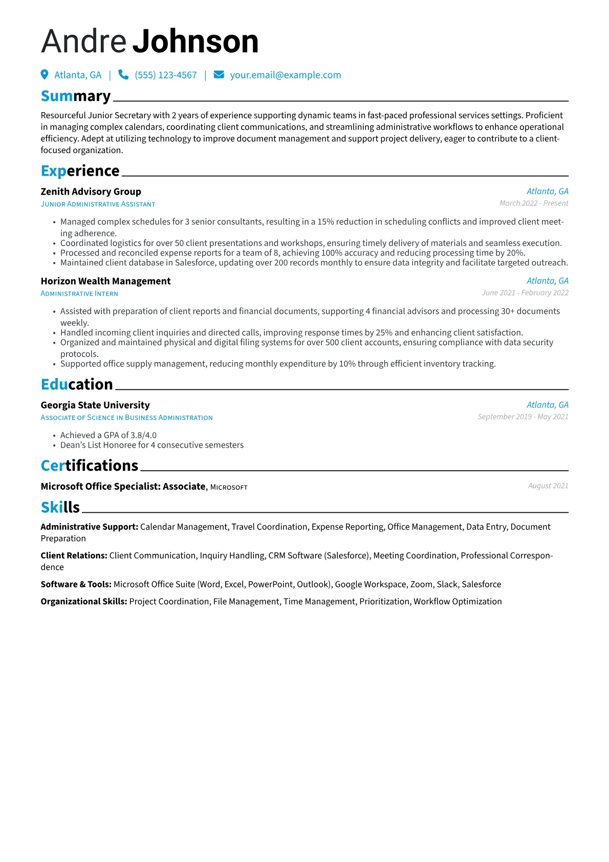Professional Services version - Page 1