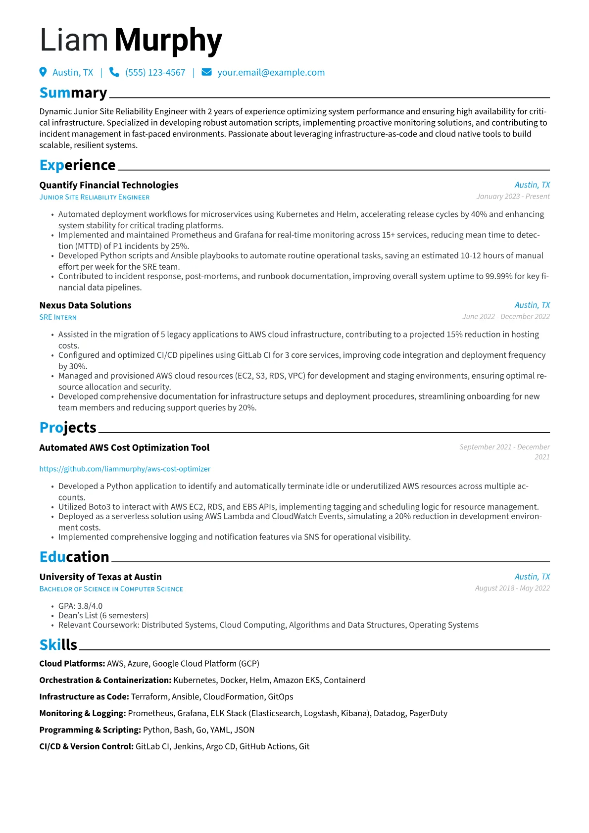 FinTech Focused SRE version - Page 1