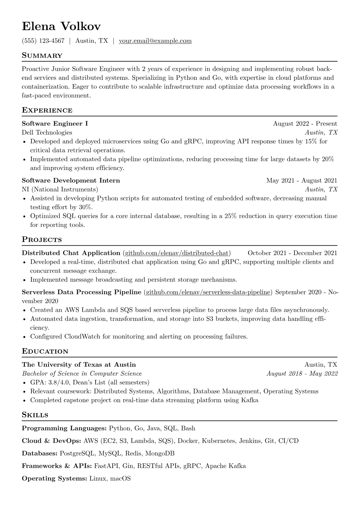 Backend & Cloud version - Page 1