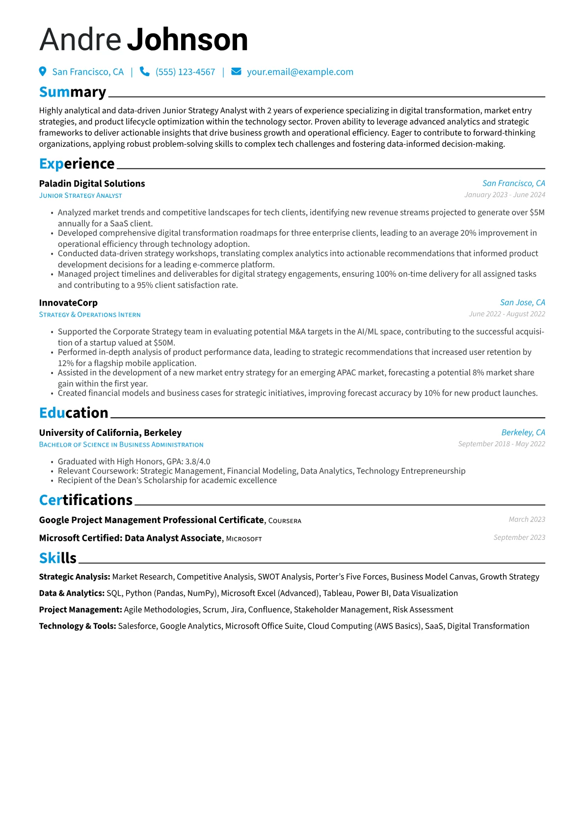 Tech Strategy Focus version - Page 1