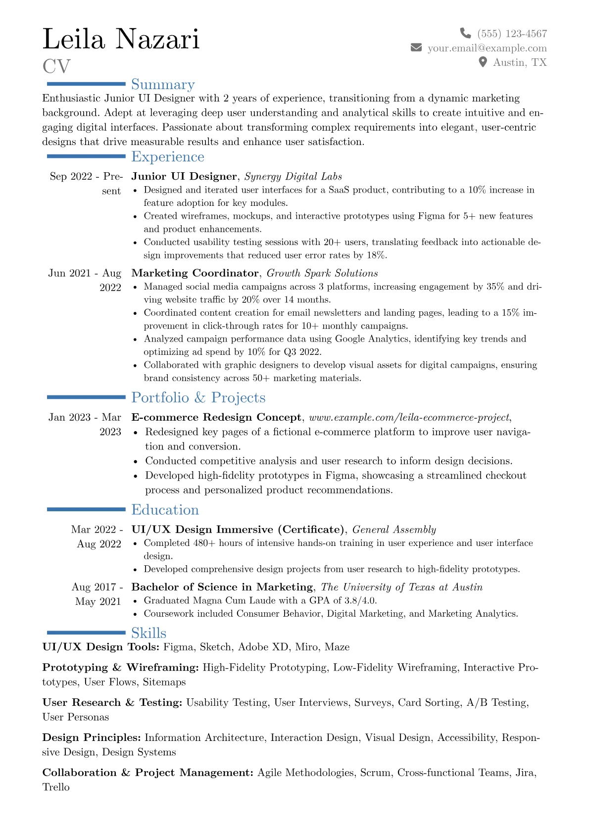 Career changer version - Page 1