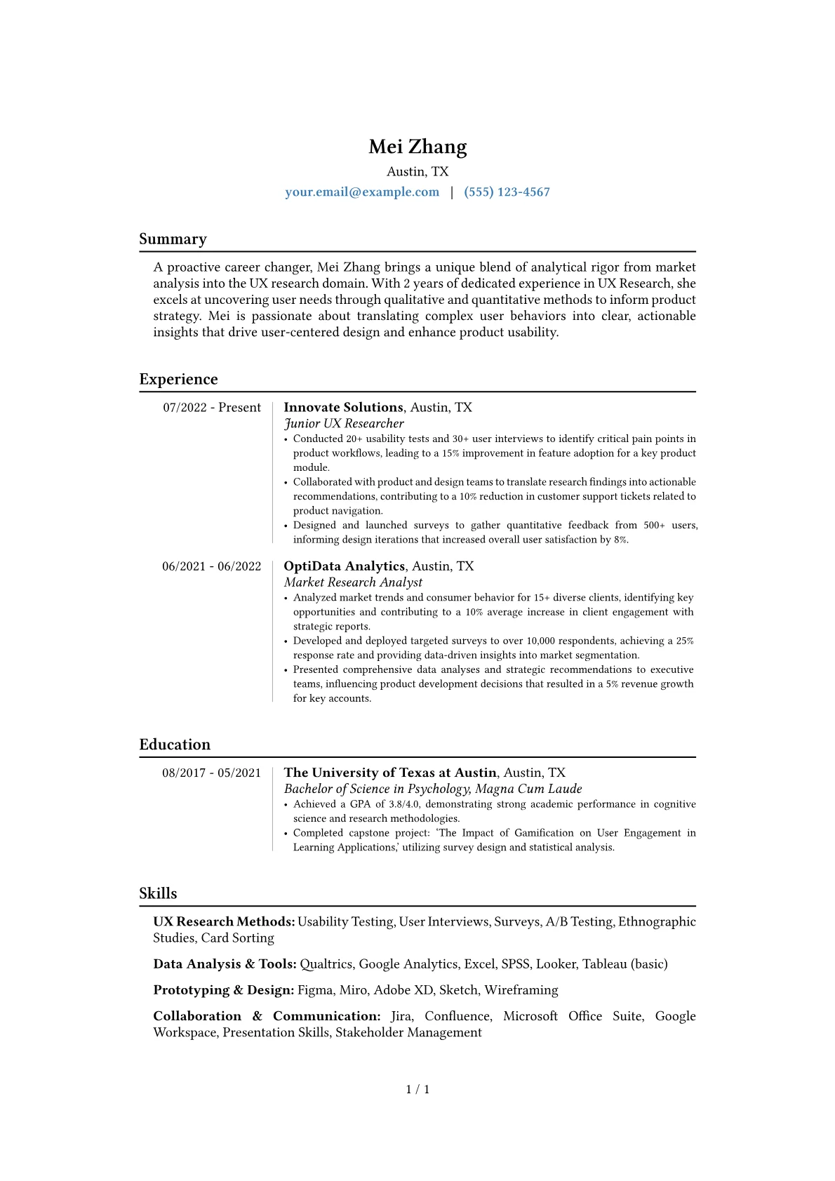 Career changer version - Page 1