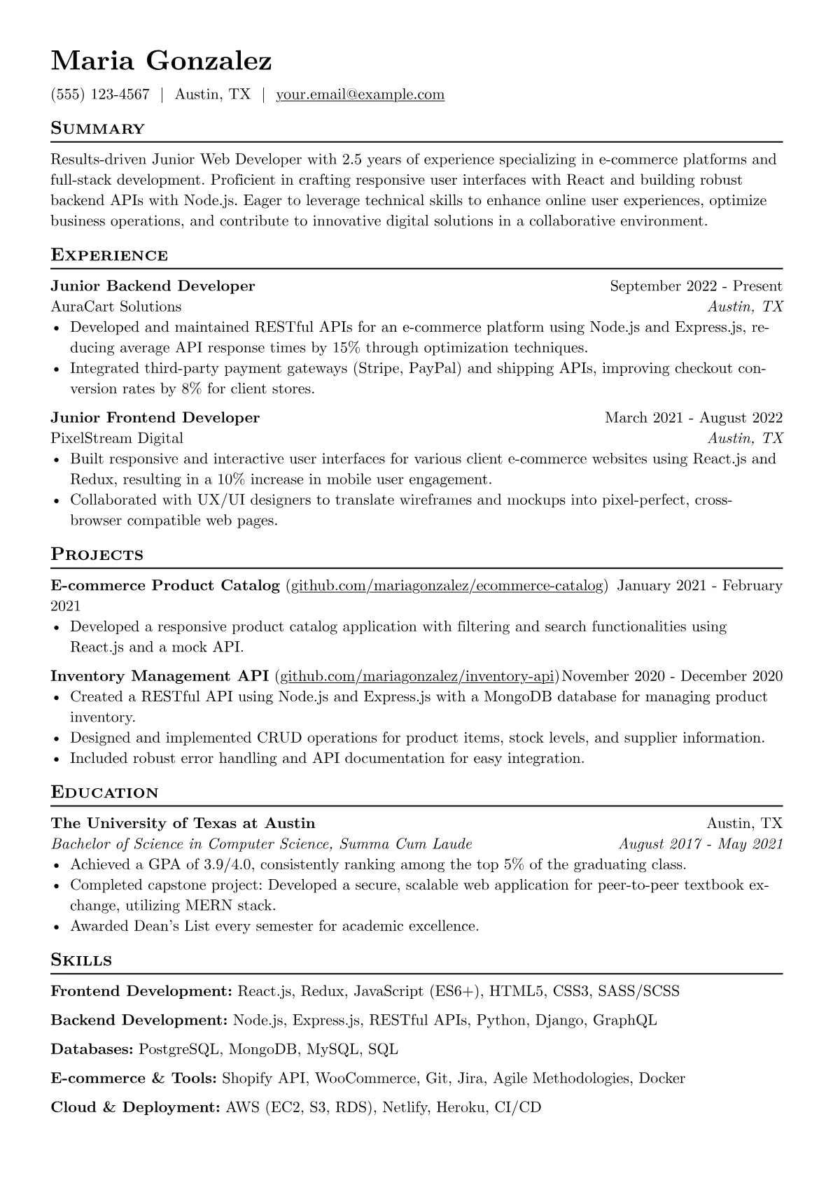 E-commerce Focused version - Page 1