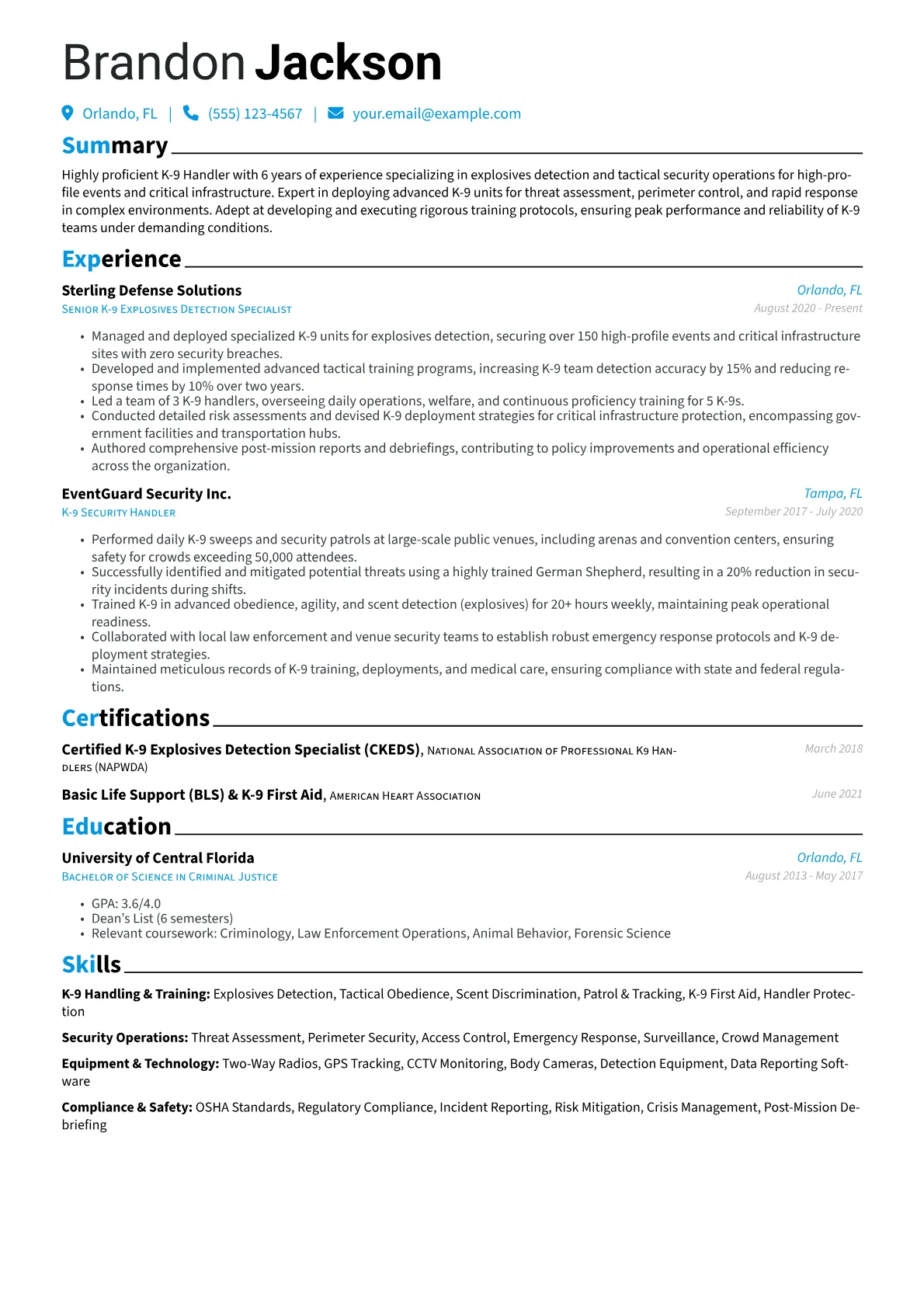 K-9 Handler version - Page 1