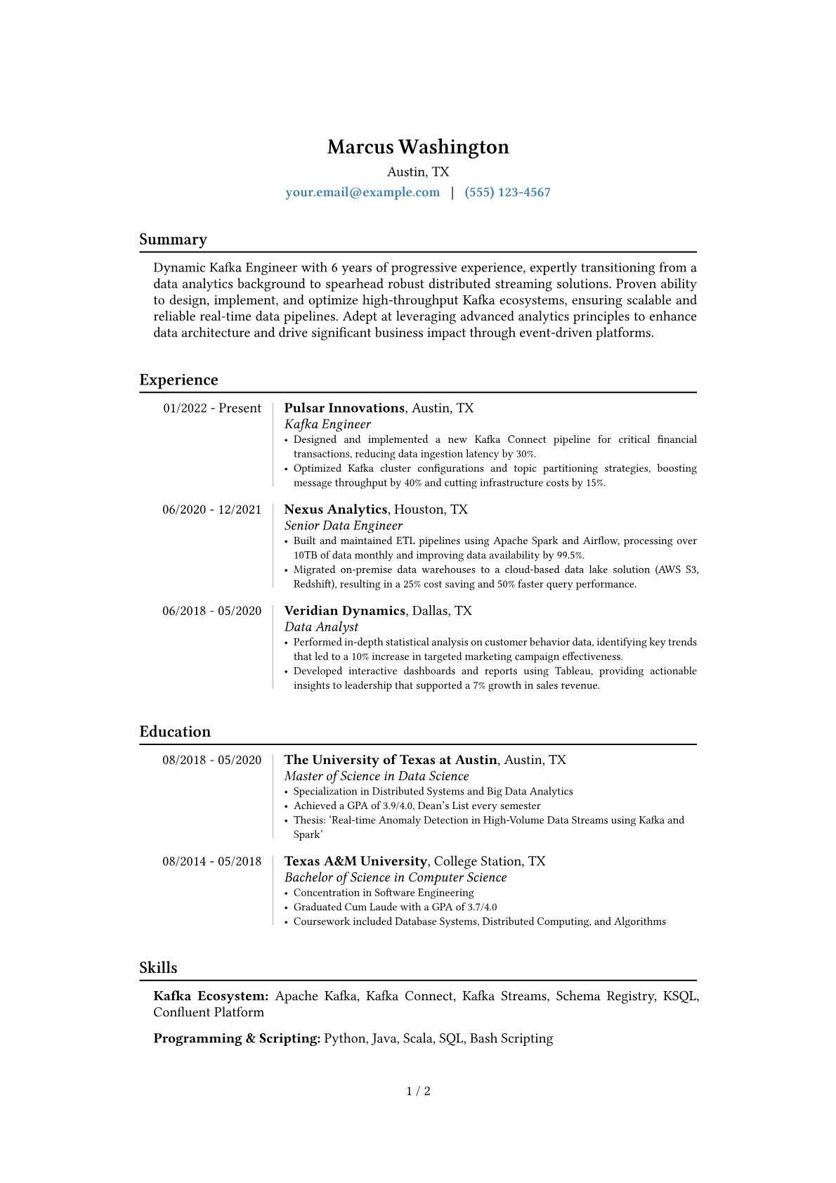 Career changer version - Page 1