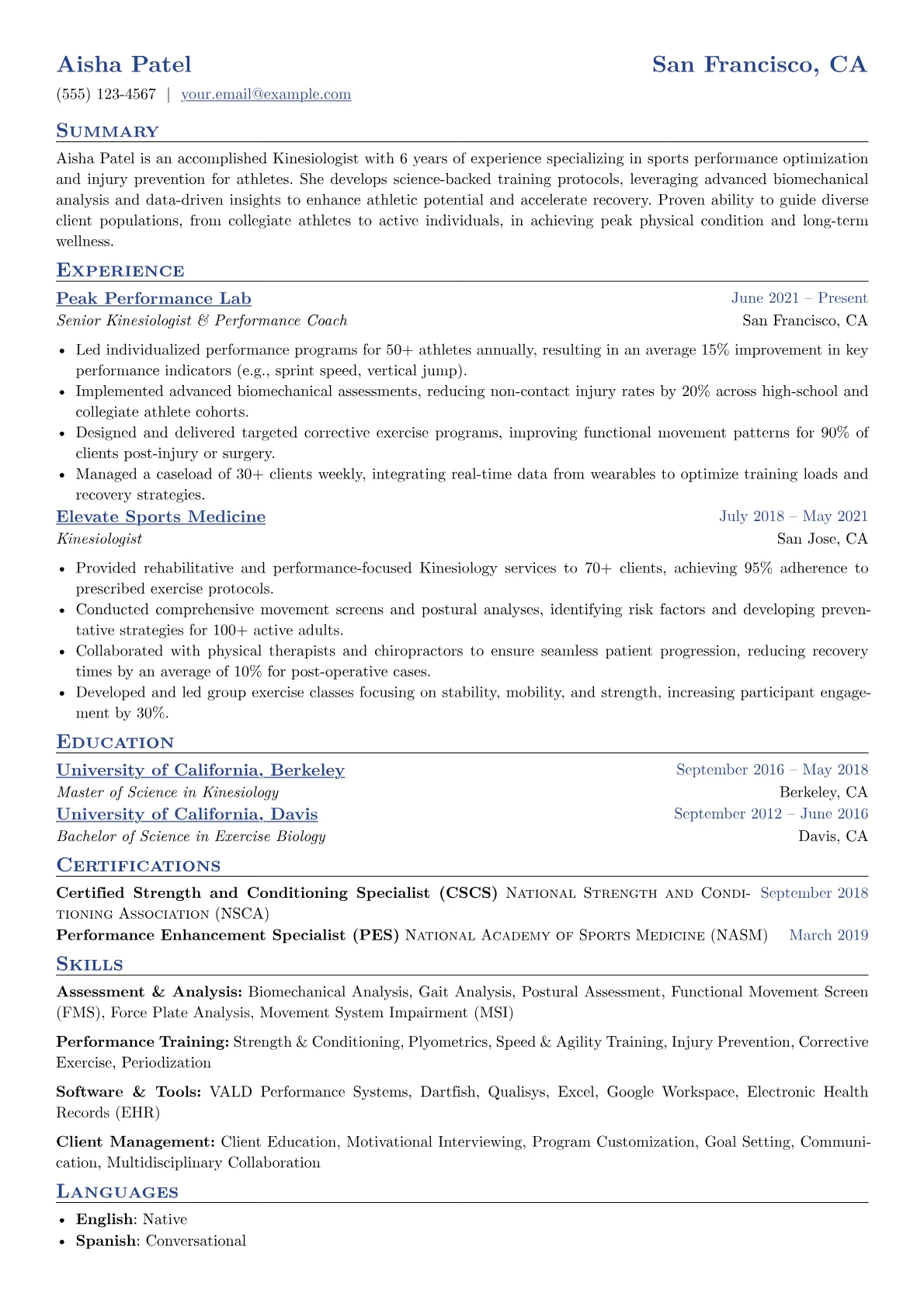 Sports Performance version - Page 1