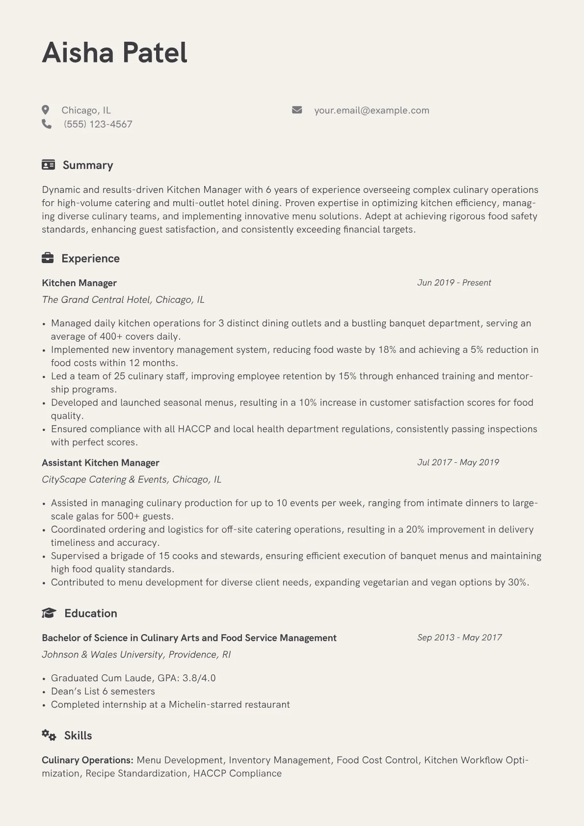 Kitchen Manager version - Page 1