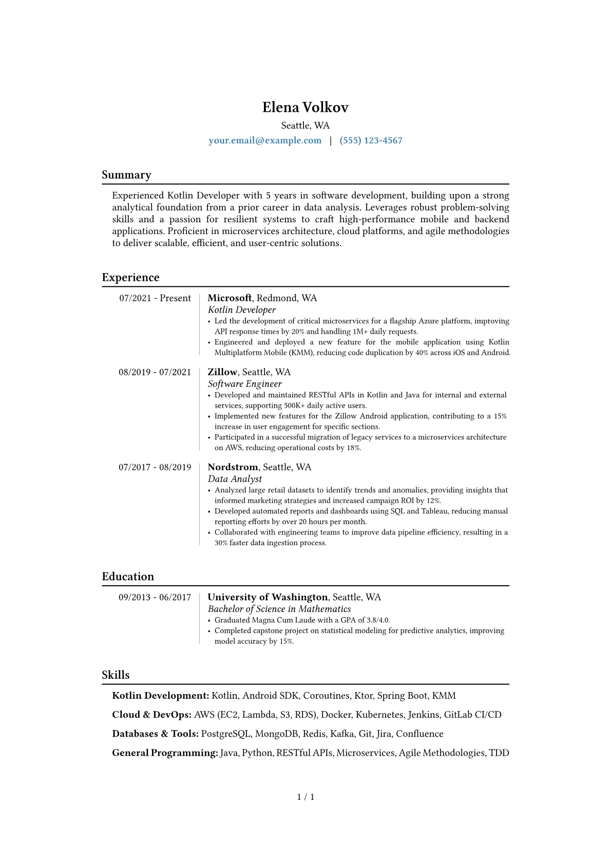 Career changer version - Page 1