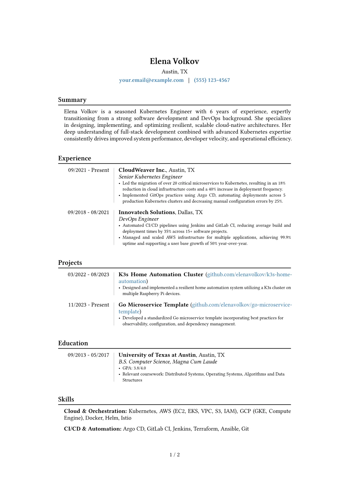 Career changer version - Page 1