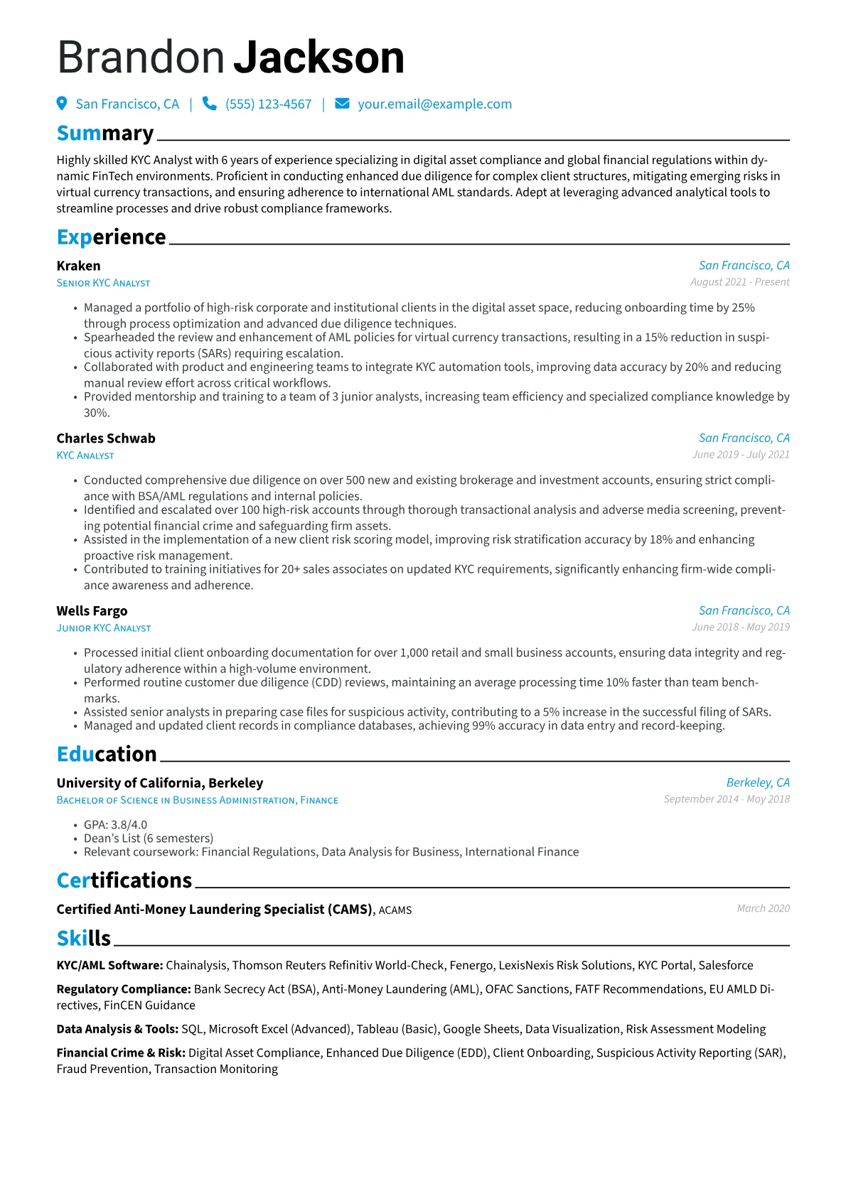 KYC/AML Software version - Page 1