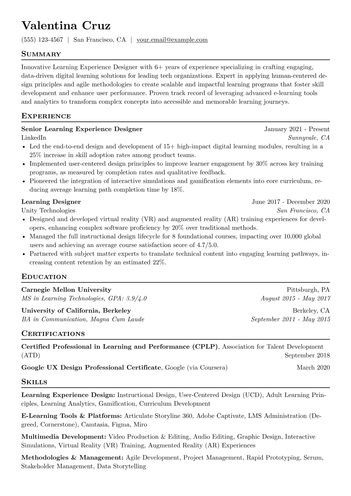 L&D Designer - Tech version - Page 1