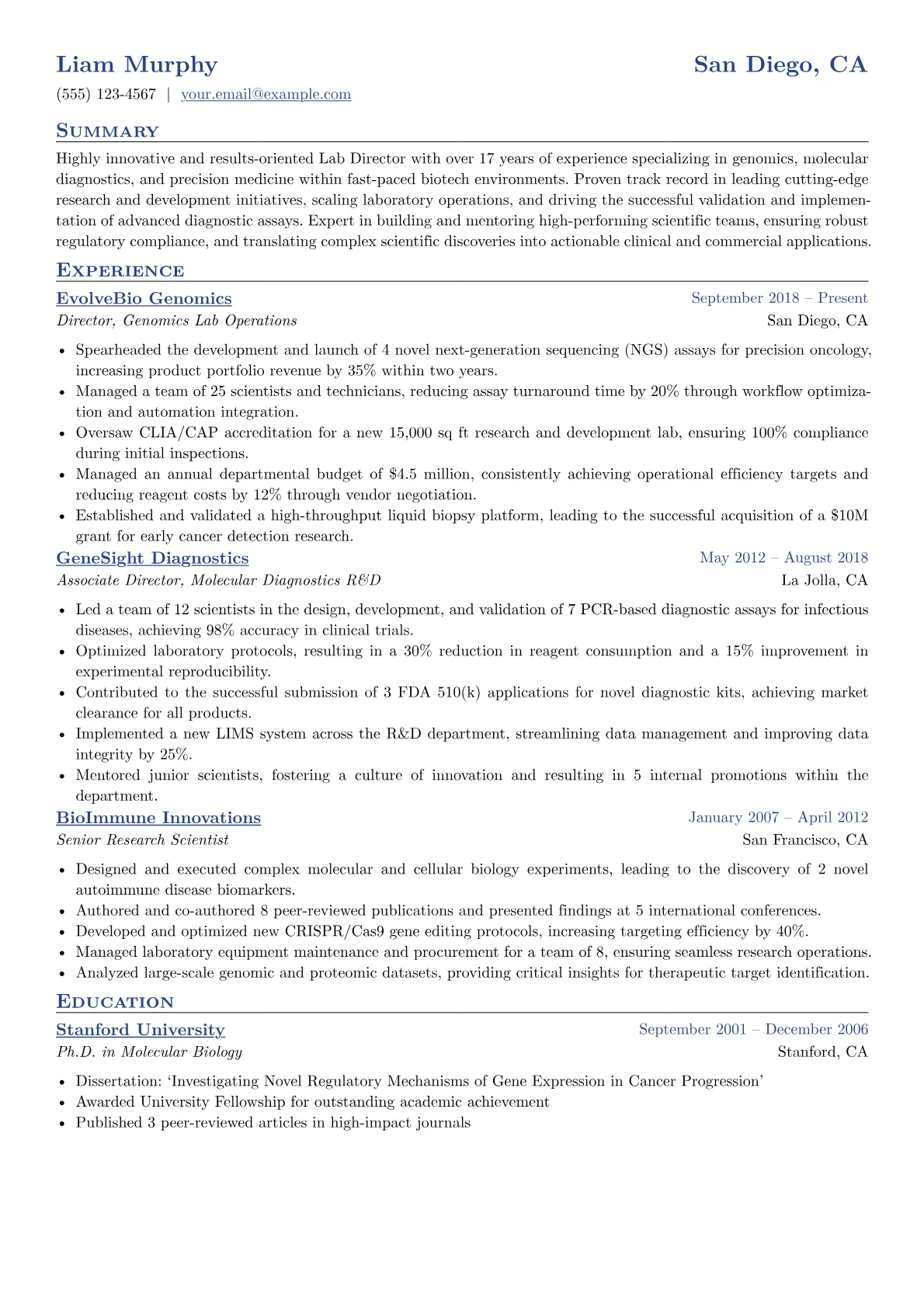 Genomic Technologies version - Page 1