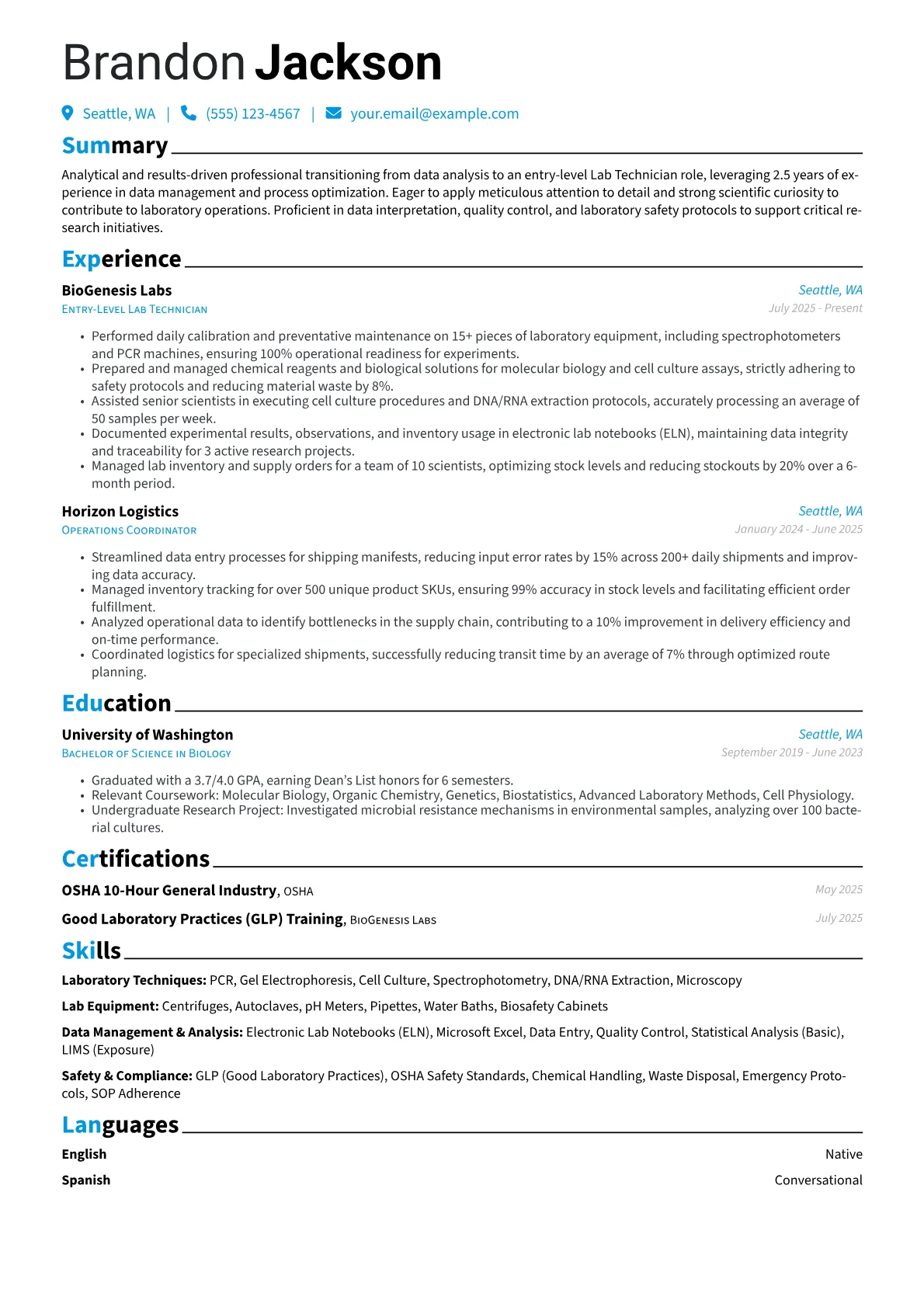 Career changer version - Page 1