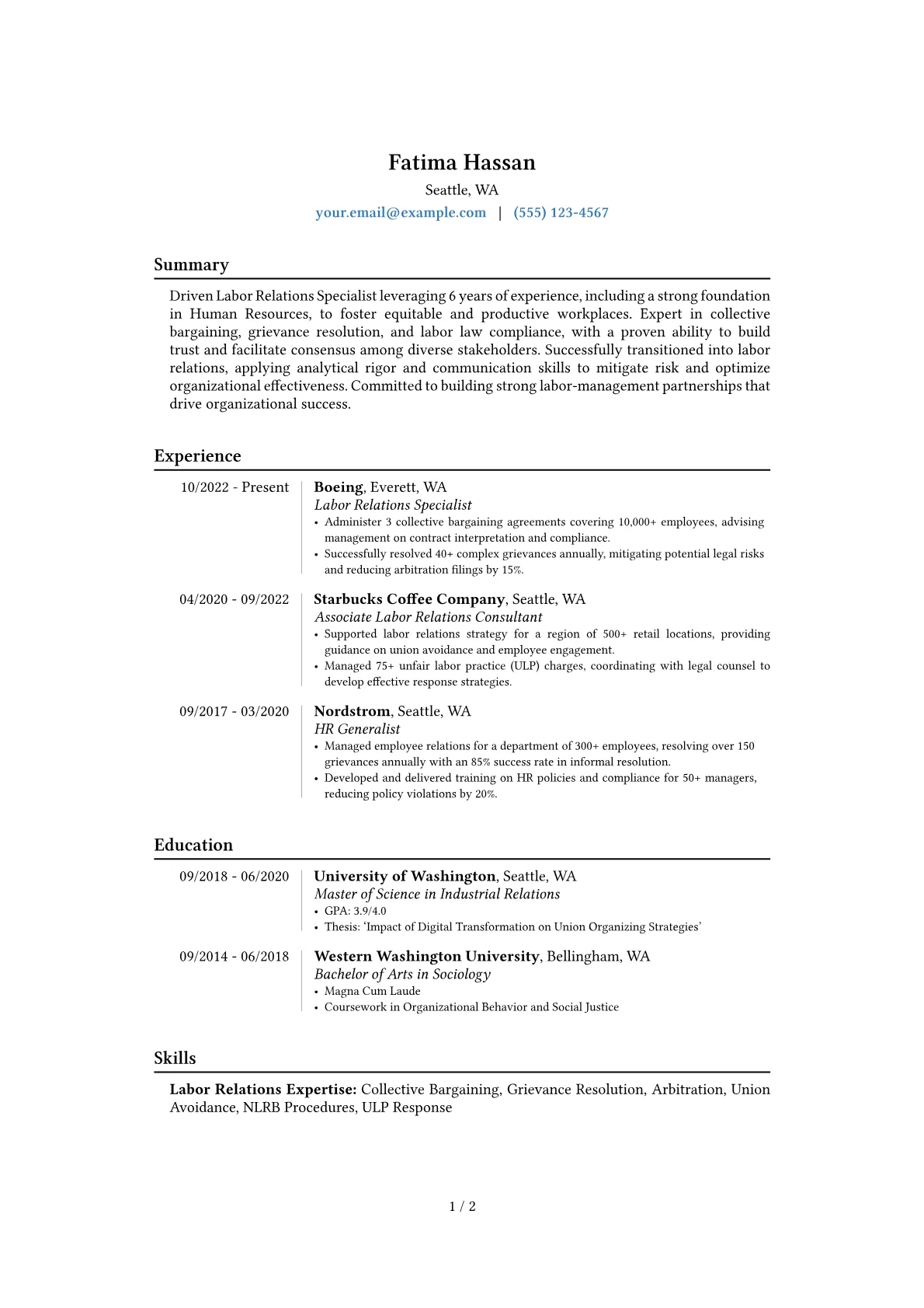 Career changer version - Page 1