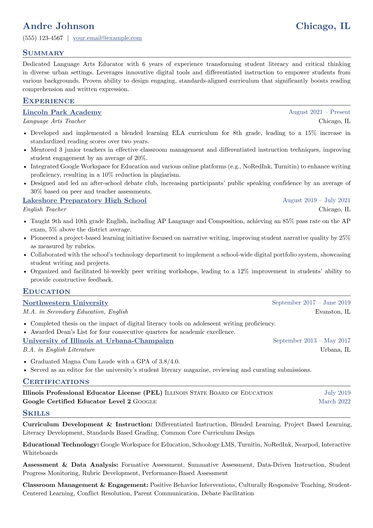 Curriculum Development version - Page 1