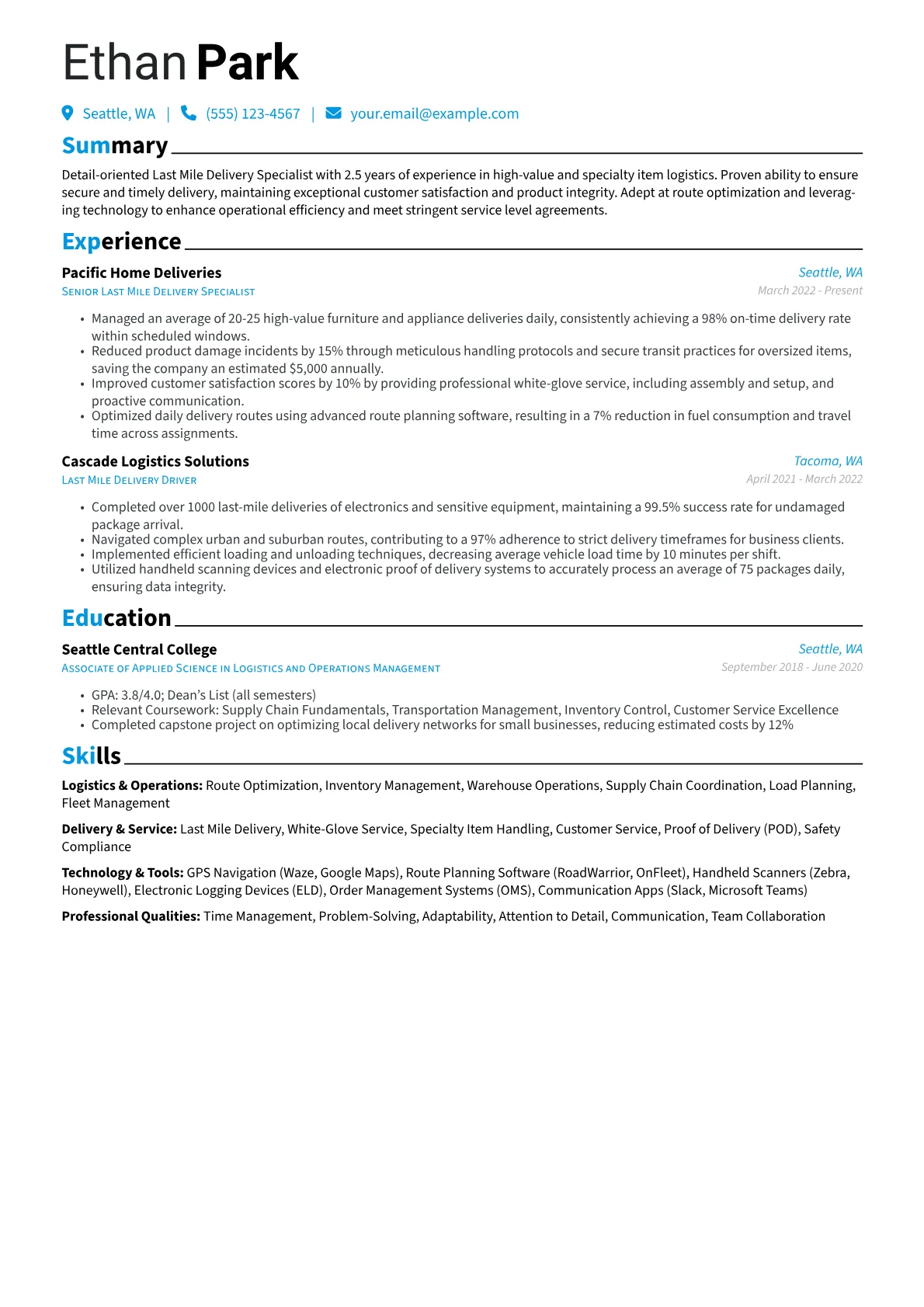 Logistics & Operations version - Page 1