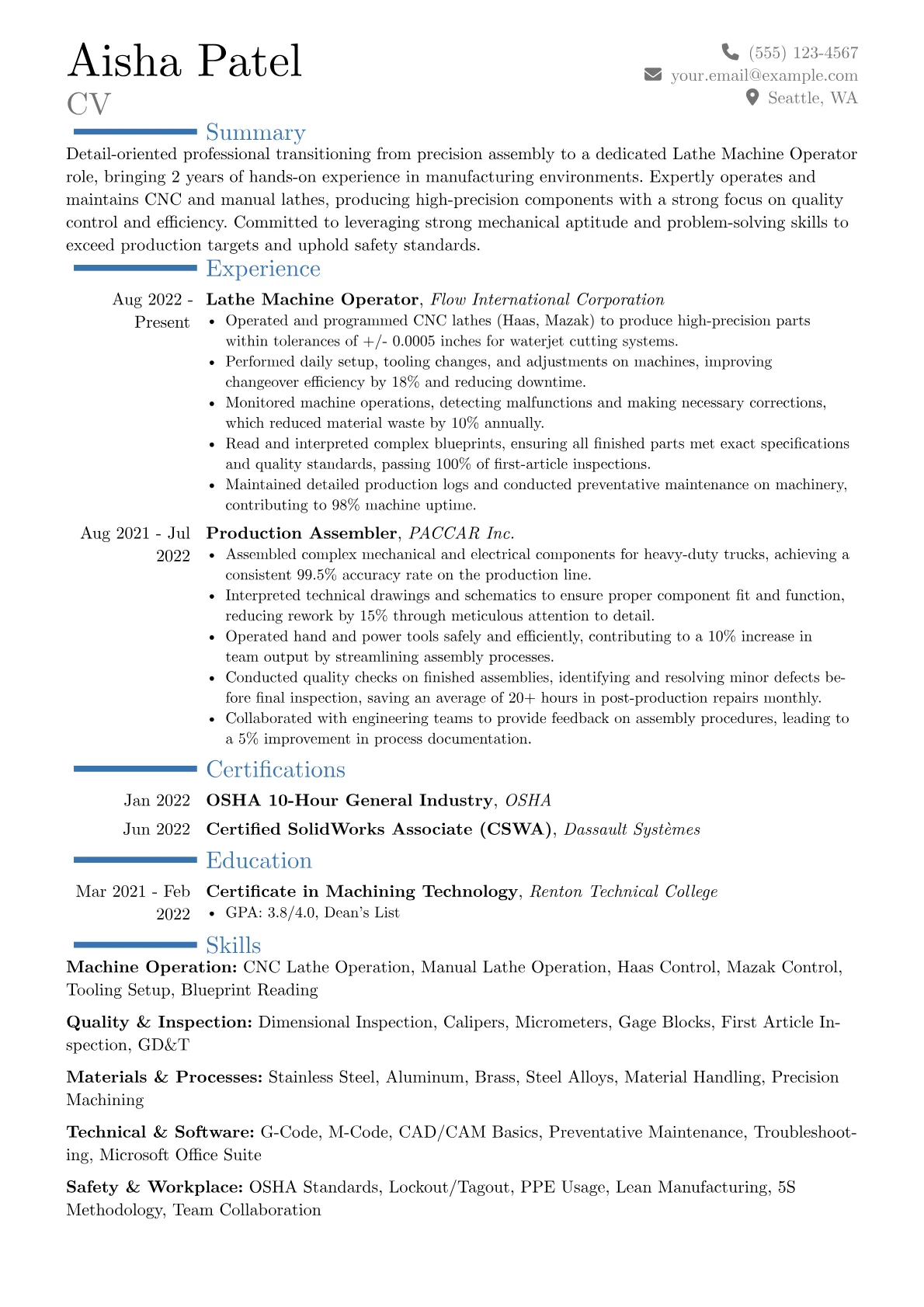 Career changer version - Page 1