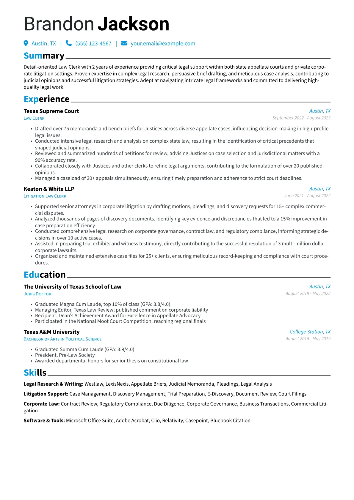 Law Clerk version - Page 1