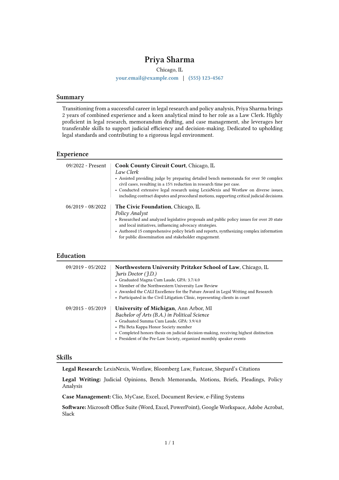 Career changer version - Page 1
