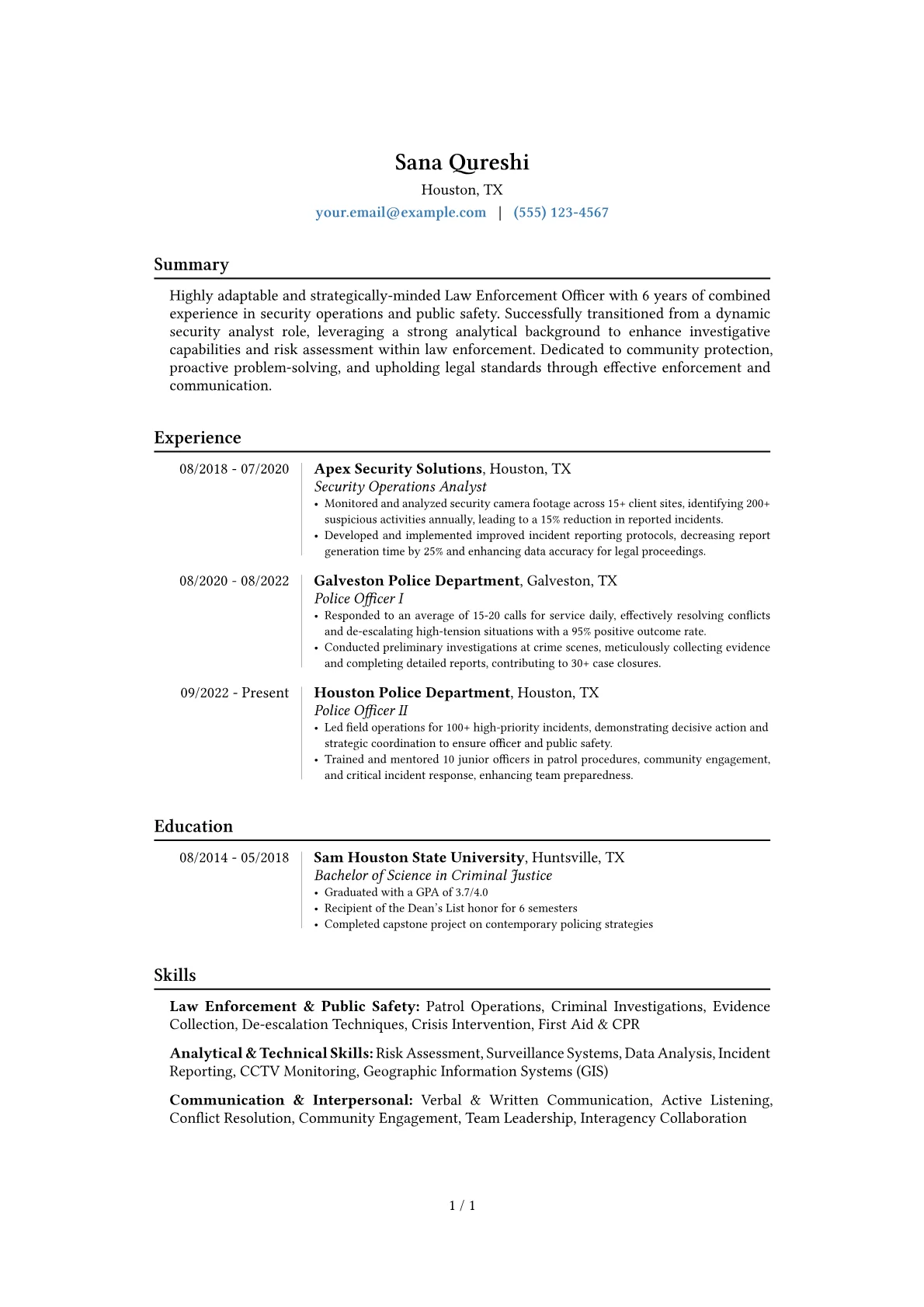 Career changer version - Page 1