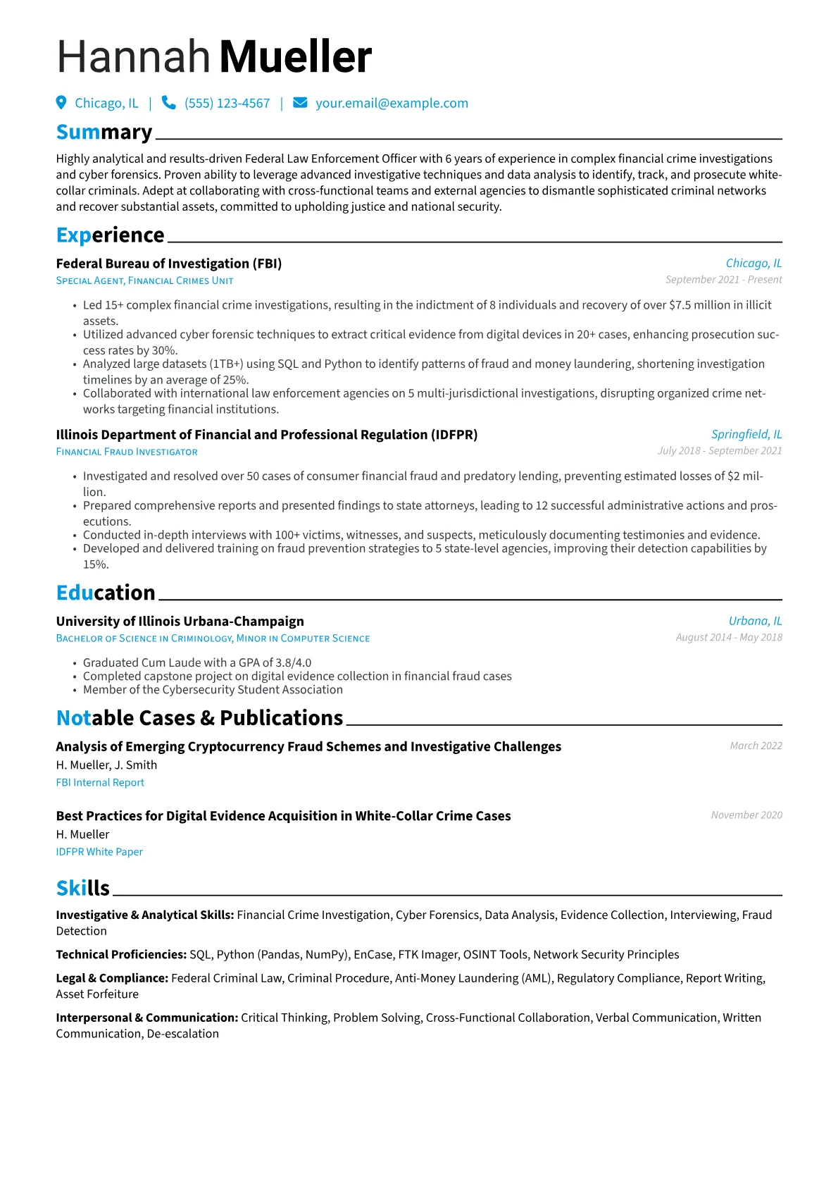 Federal Financial Crime version - Page 1