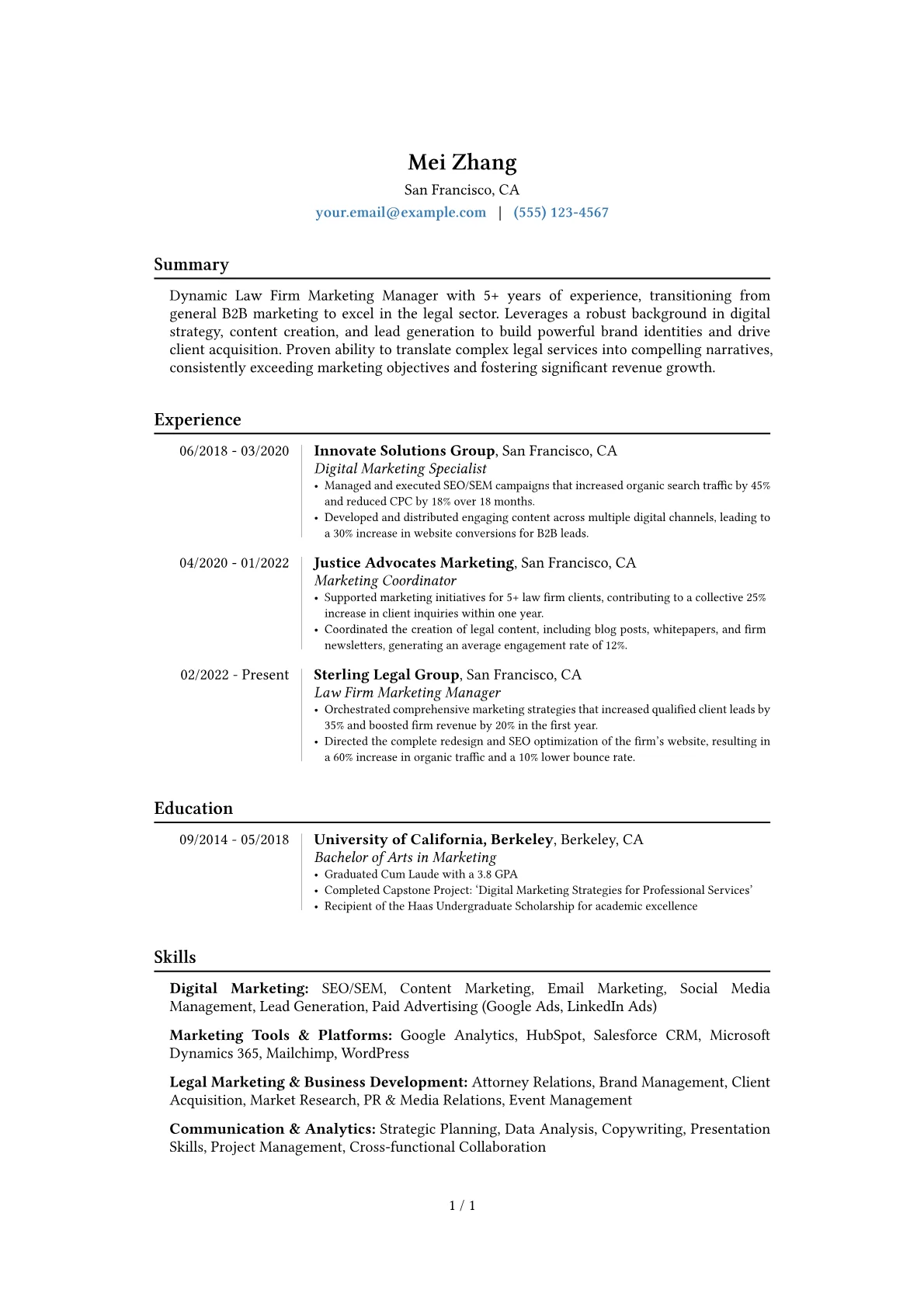 Career changer version - Page 1