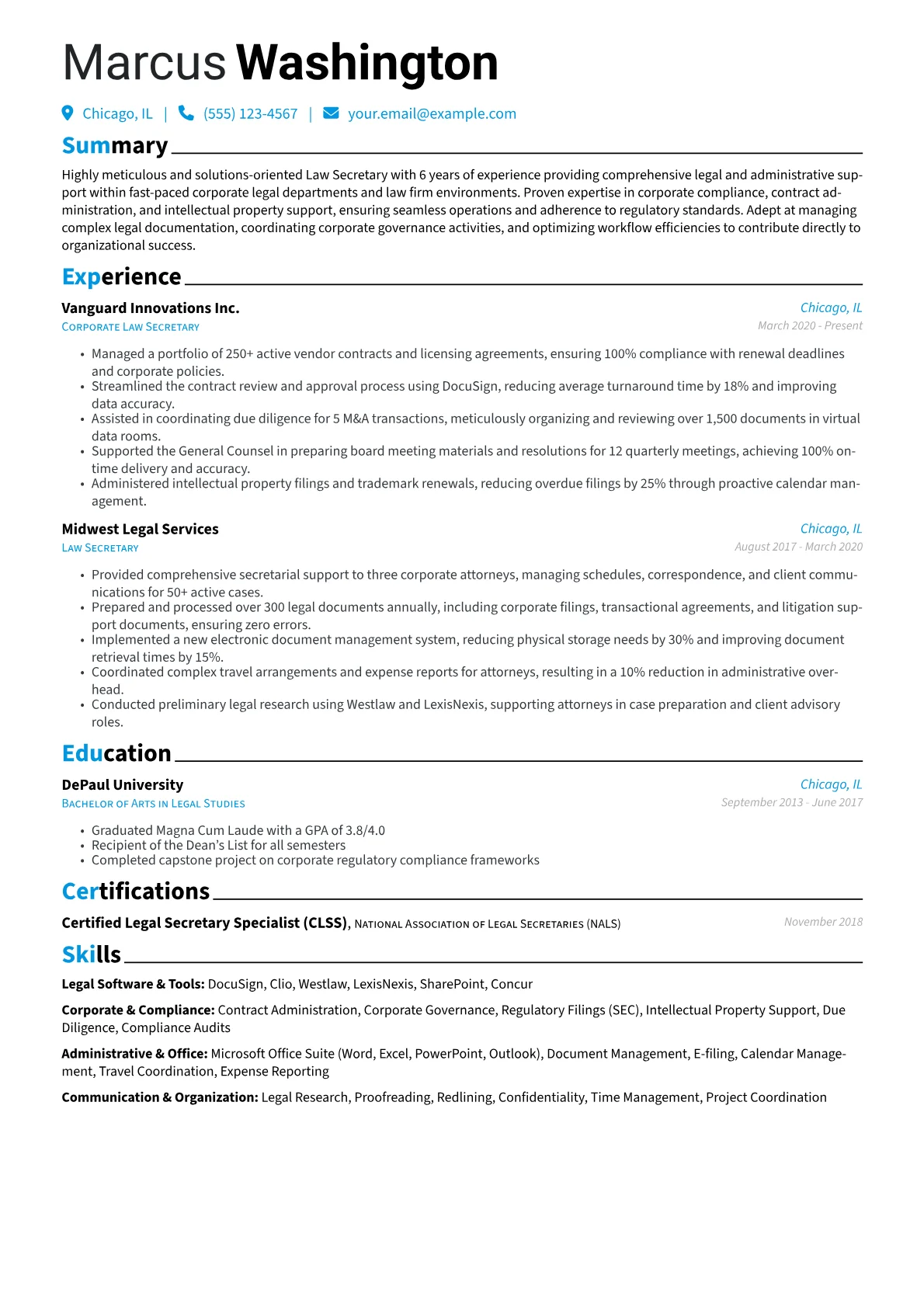 Corporate Legal version - Page 1