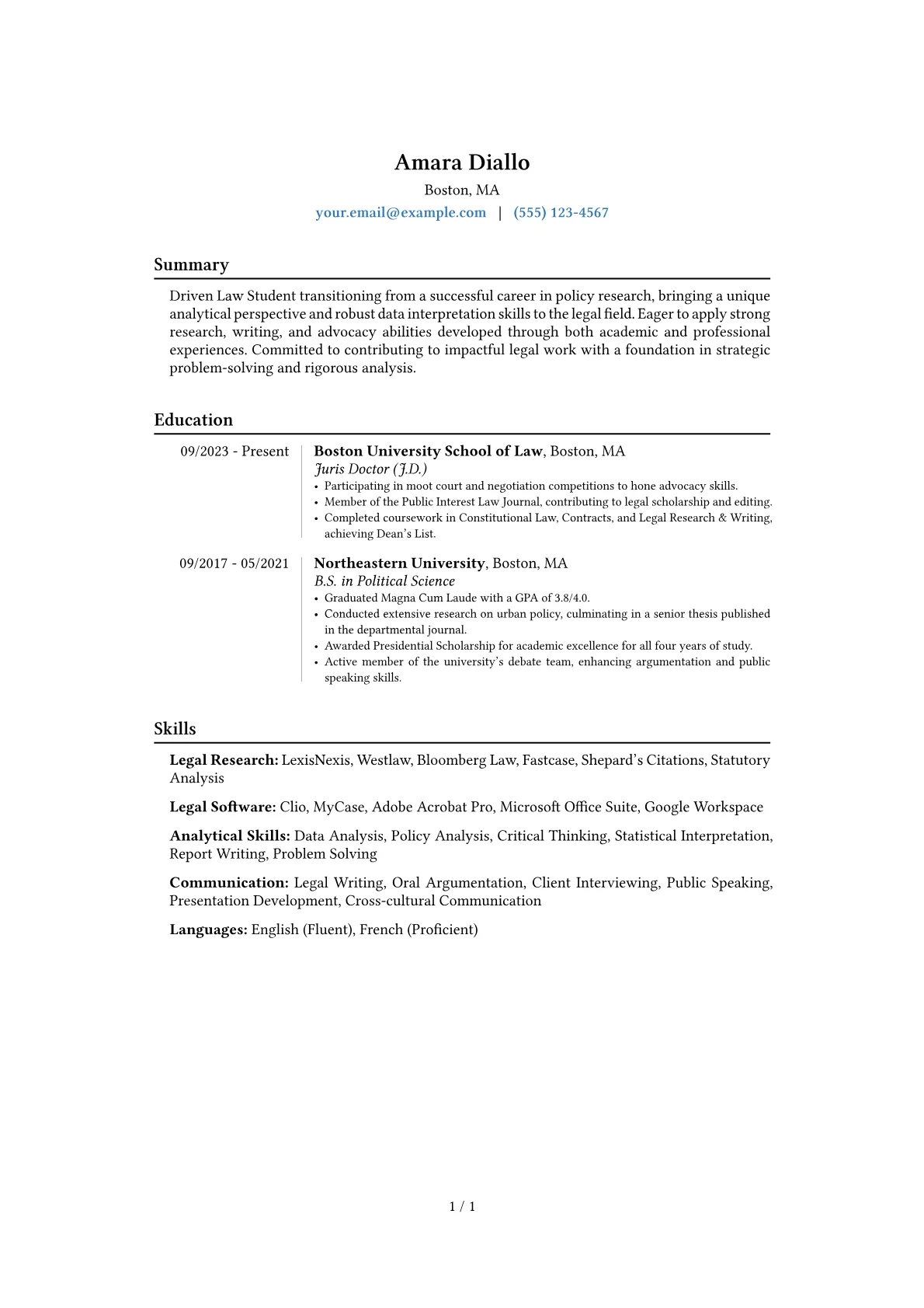 Career changer version - Page 1