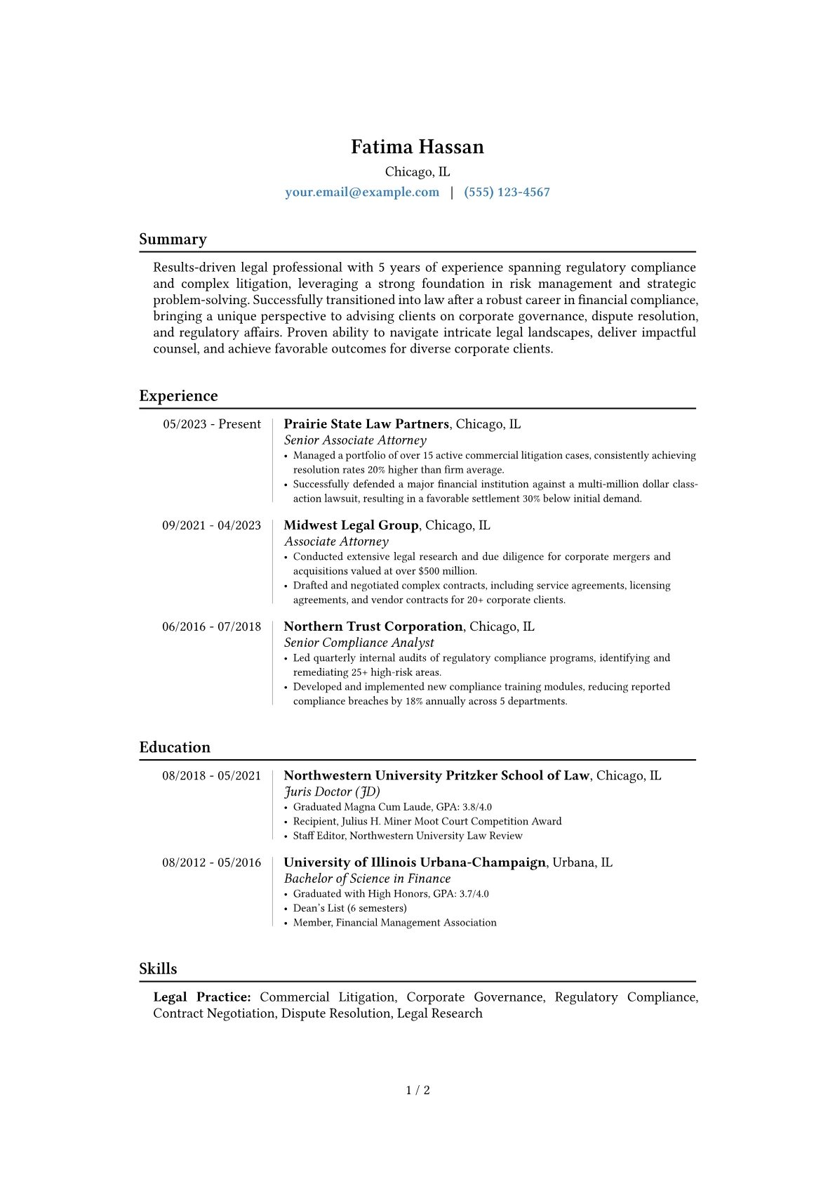 Career changer version - Page 1