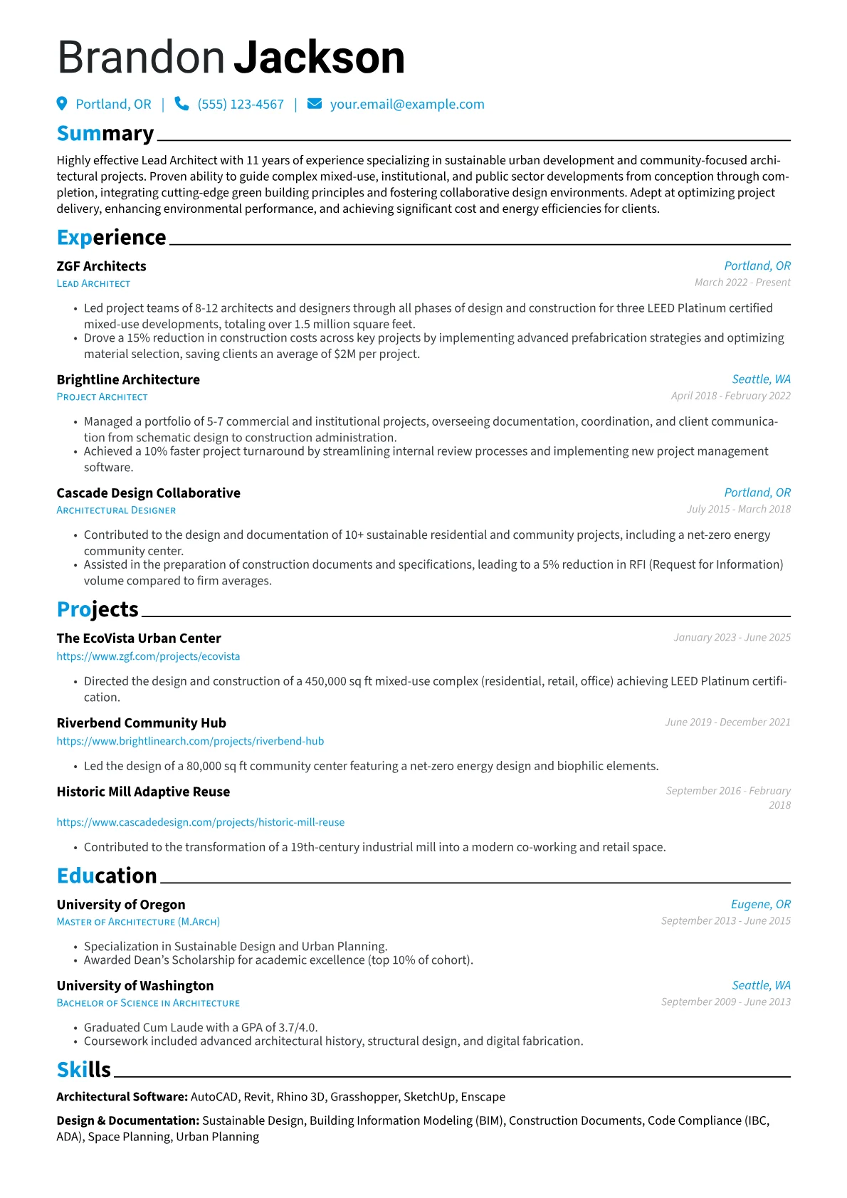 Lead Architect version - Page 1