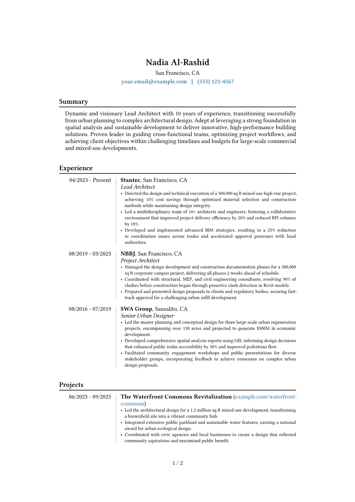Career changer version - Page 1