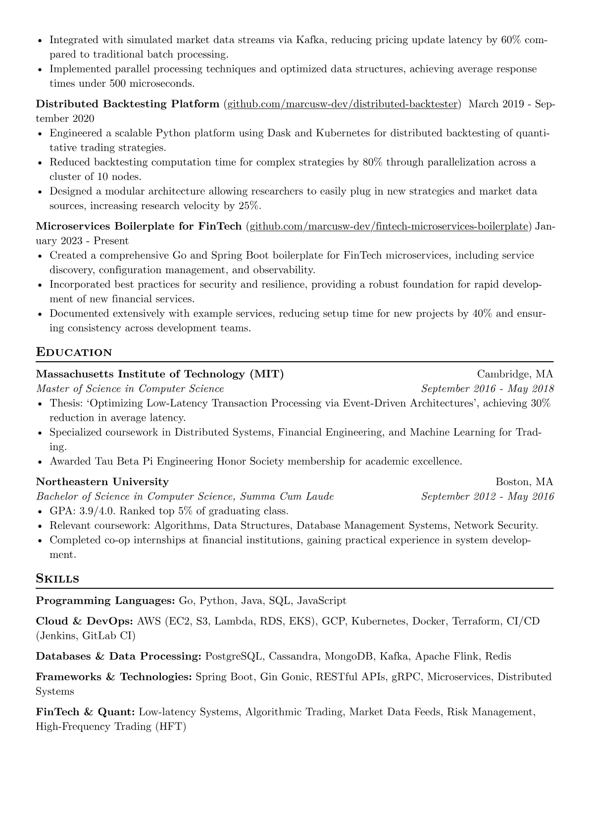 Lead Developer resume example, Lead Developer, page 2
