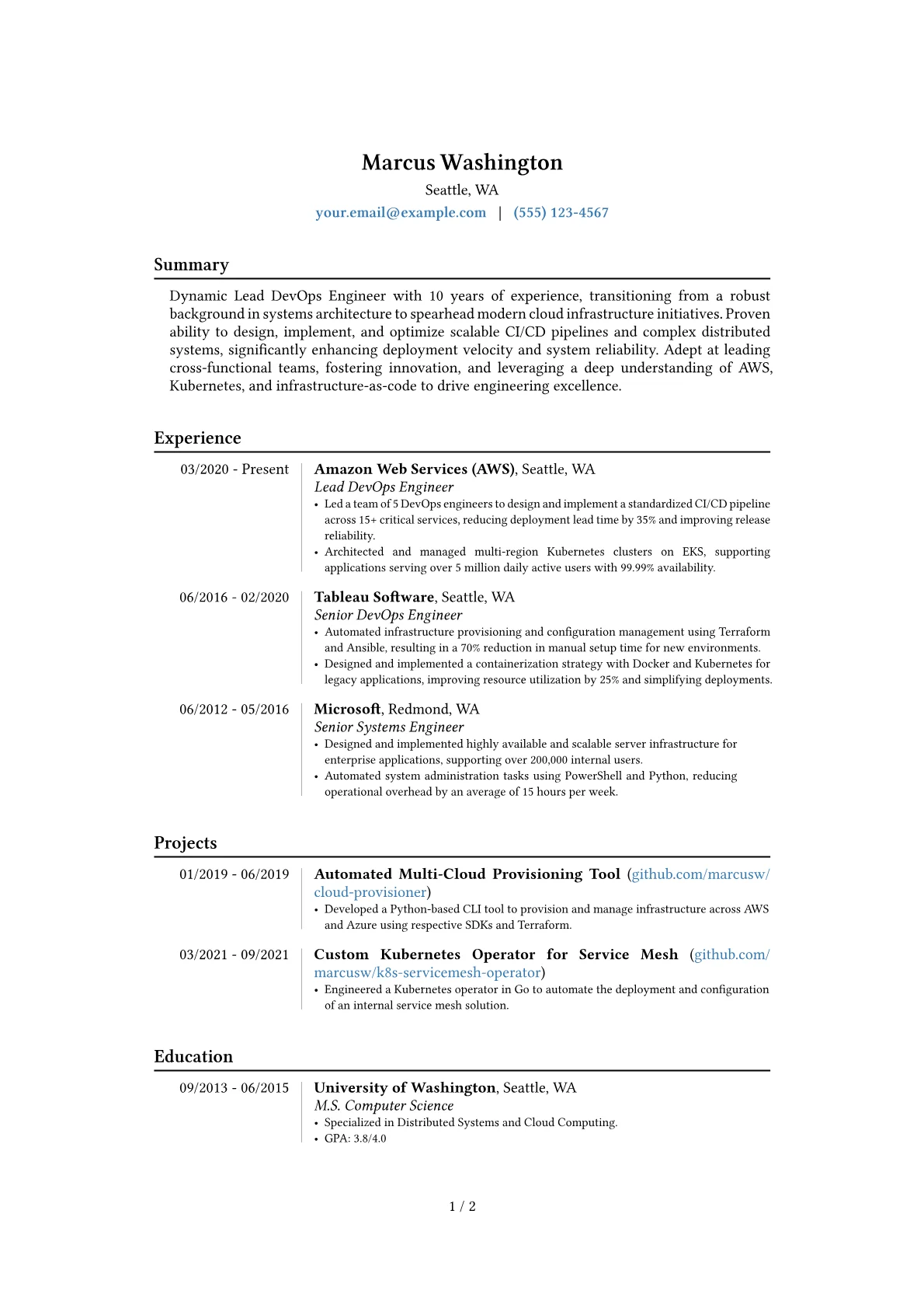 Career changer version - Page 1