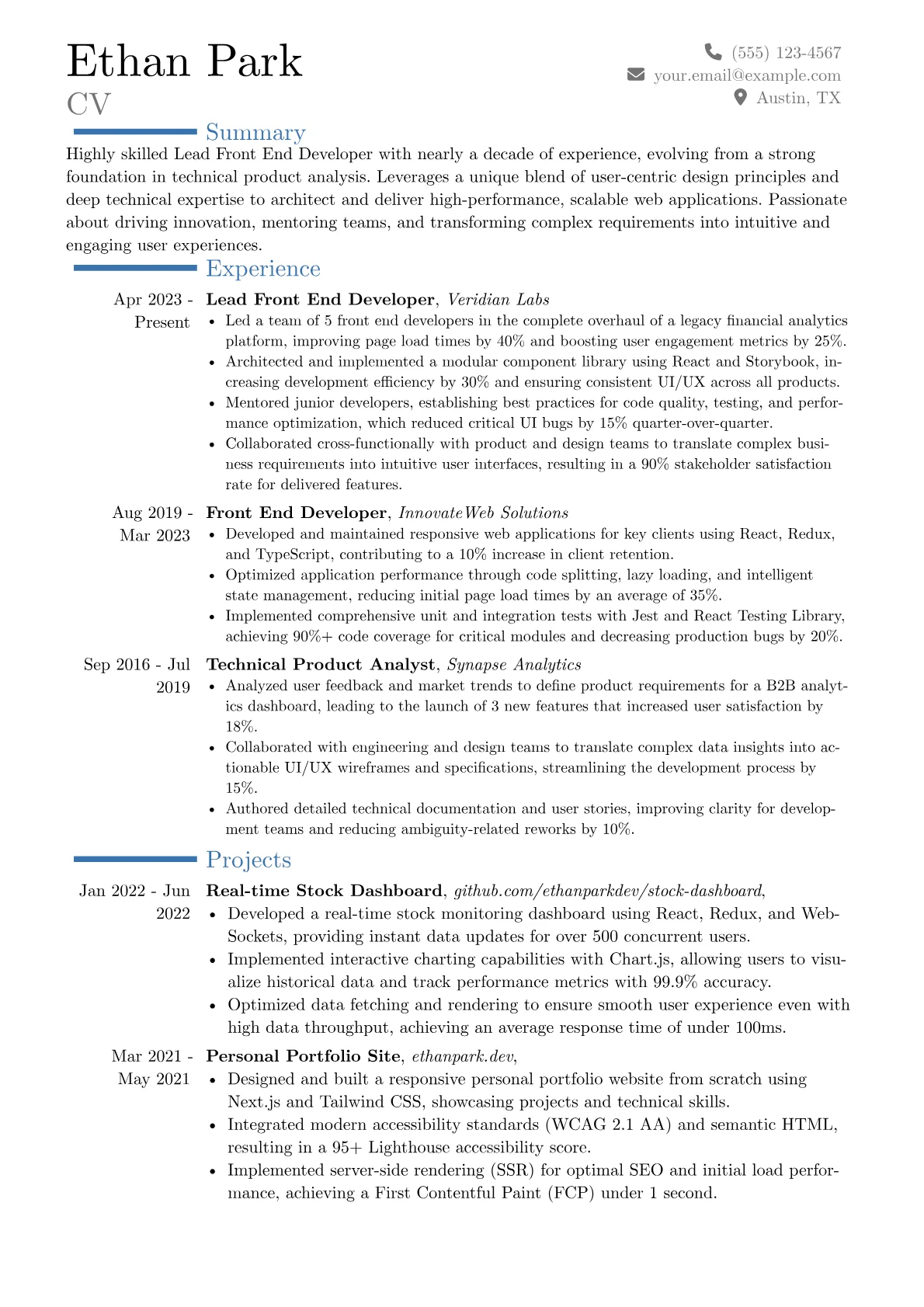 Career changer version - Page 1