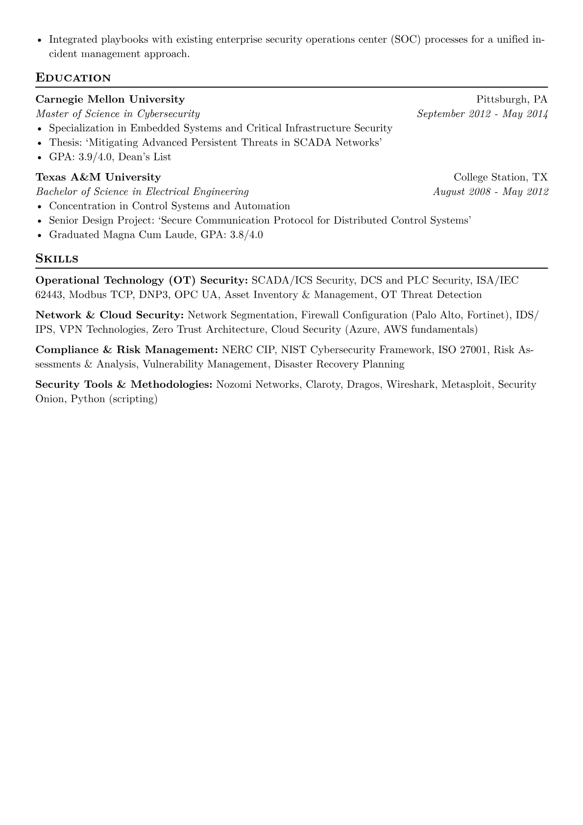 Lead OT Security Engineer version - Page 2