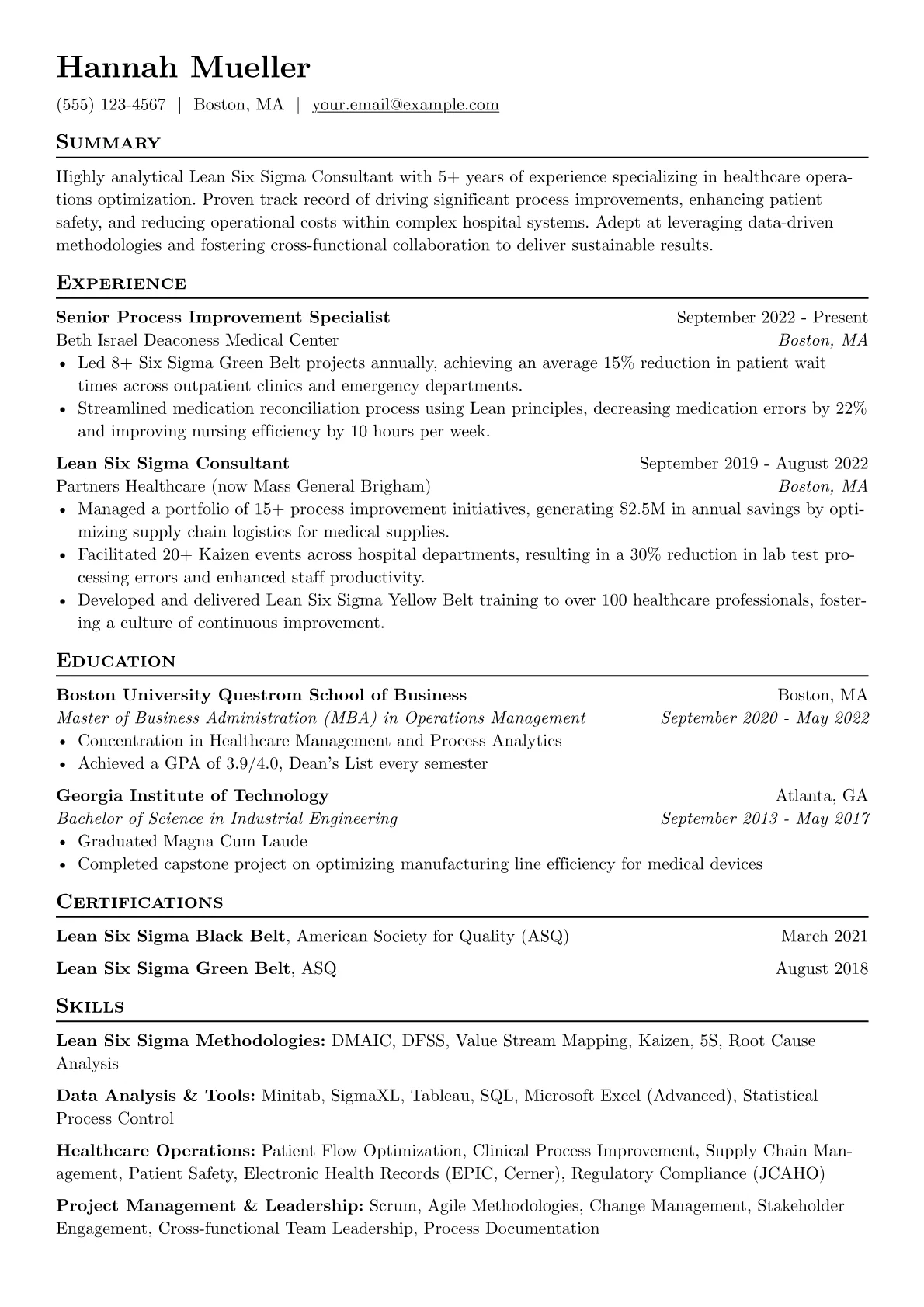 Healthcare-focused version - Page 1