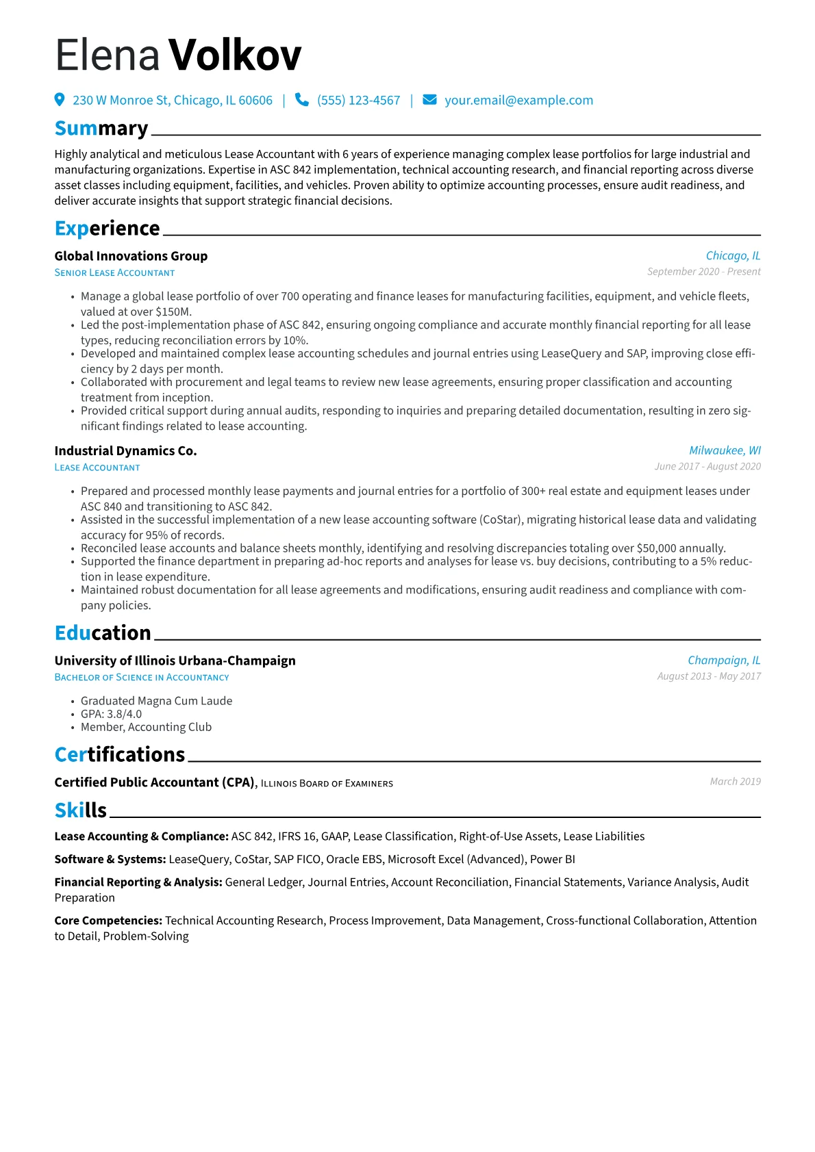 Lease Accountant version - Page 1