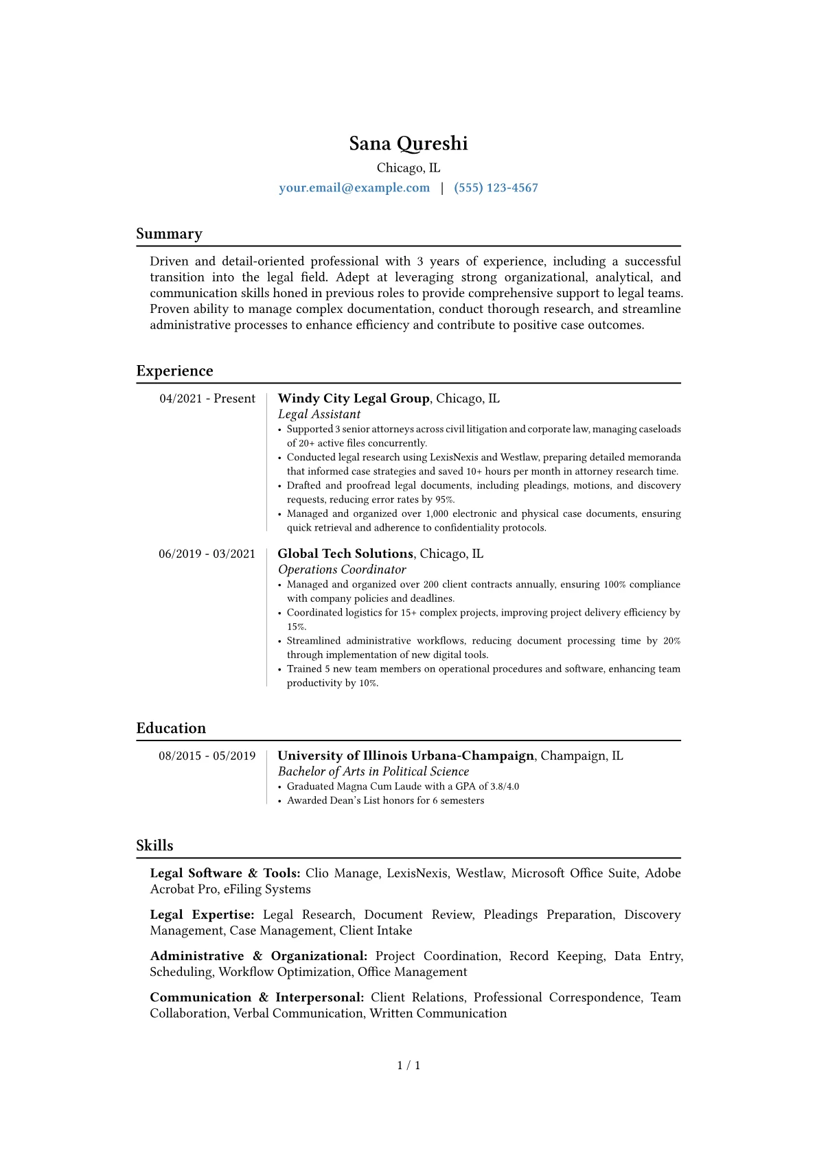 Career changer version - Page 1