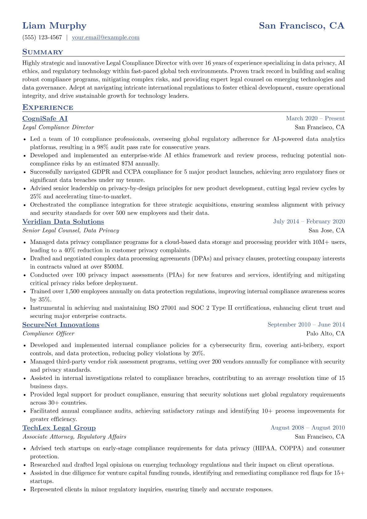 Legal Compliance version - Page 1
