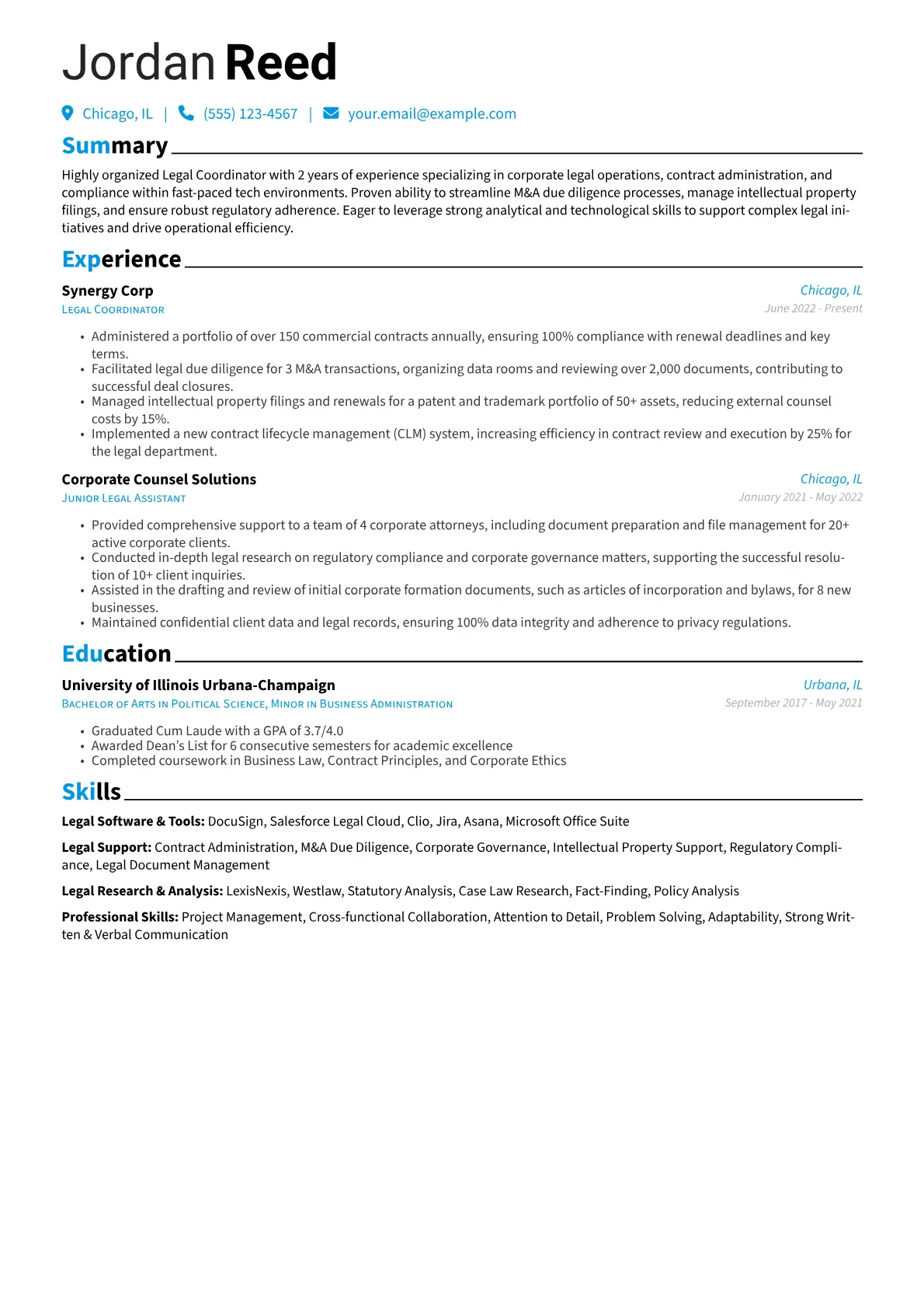 Legal Coordinator version - Page 1