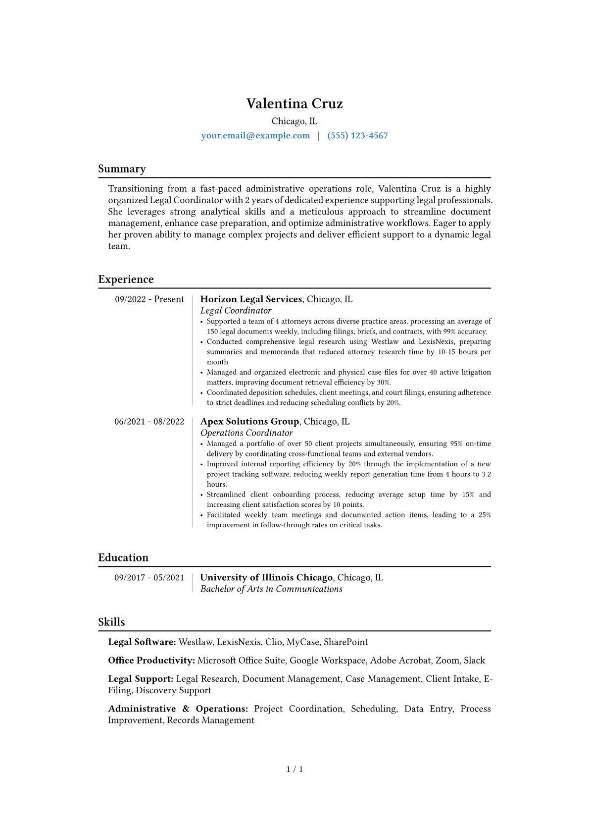 Career changer version - Page 1