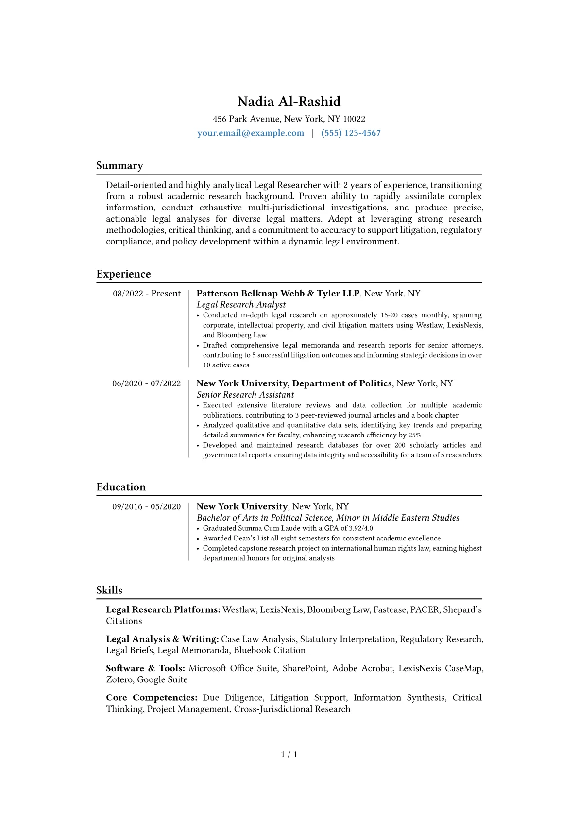 Career changer version - Page 1