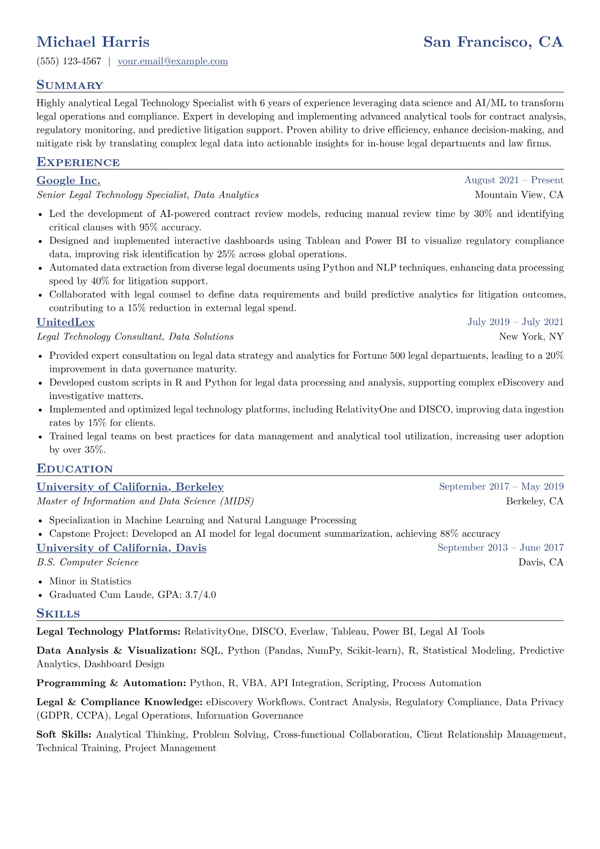 Legal Tech Specialist version - Page 1